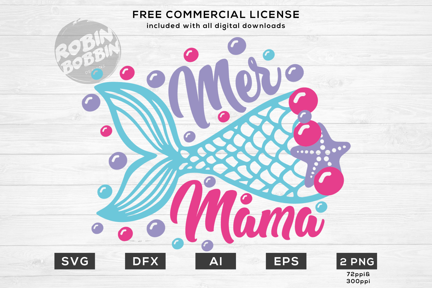 Download Mermaid Mama Mermaid SVG Design for T-Shirt, Hoodies, Mug