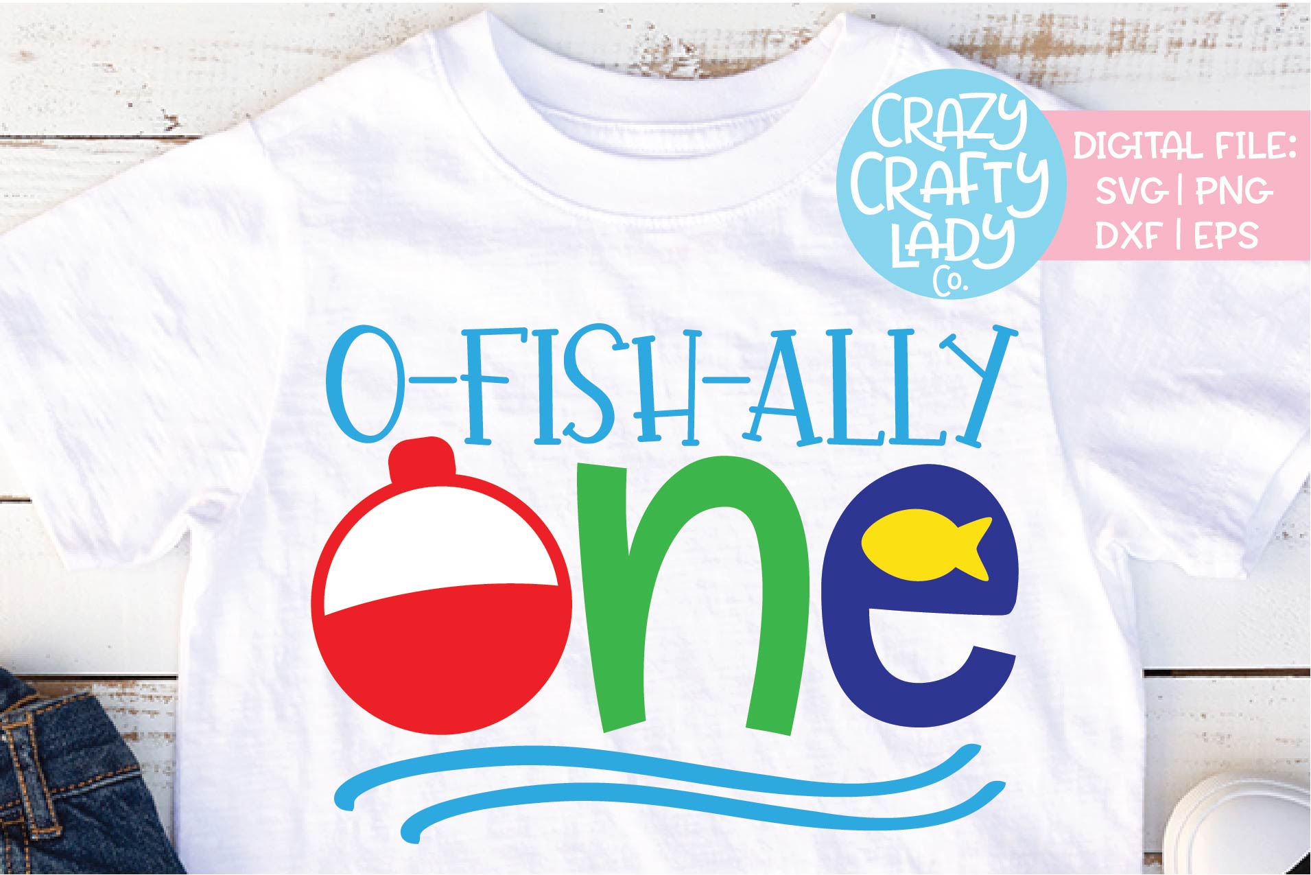 O-fish-ally One 1st Birthday SVG DXF EPS PNG Cut File