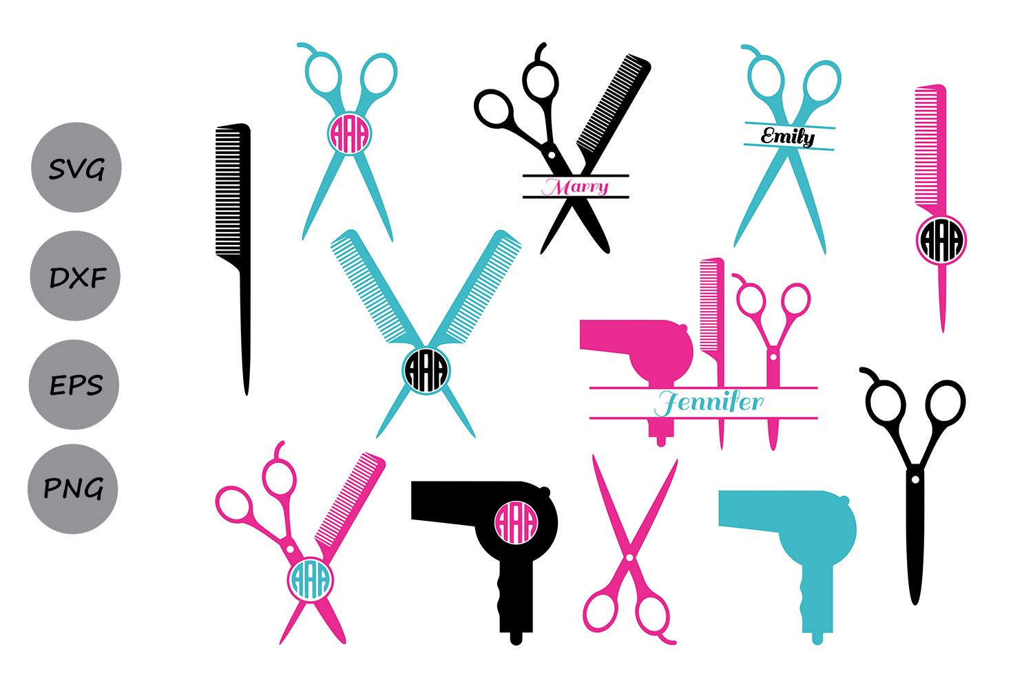 Download Hairdresser SVG Cut Files, Hairstylist SVG, Hairdresser ...