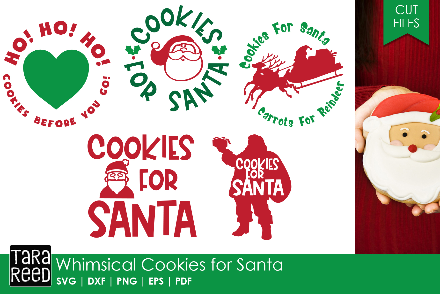 Download Whimsical Cookies for Santa - Christmas SVG Files