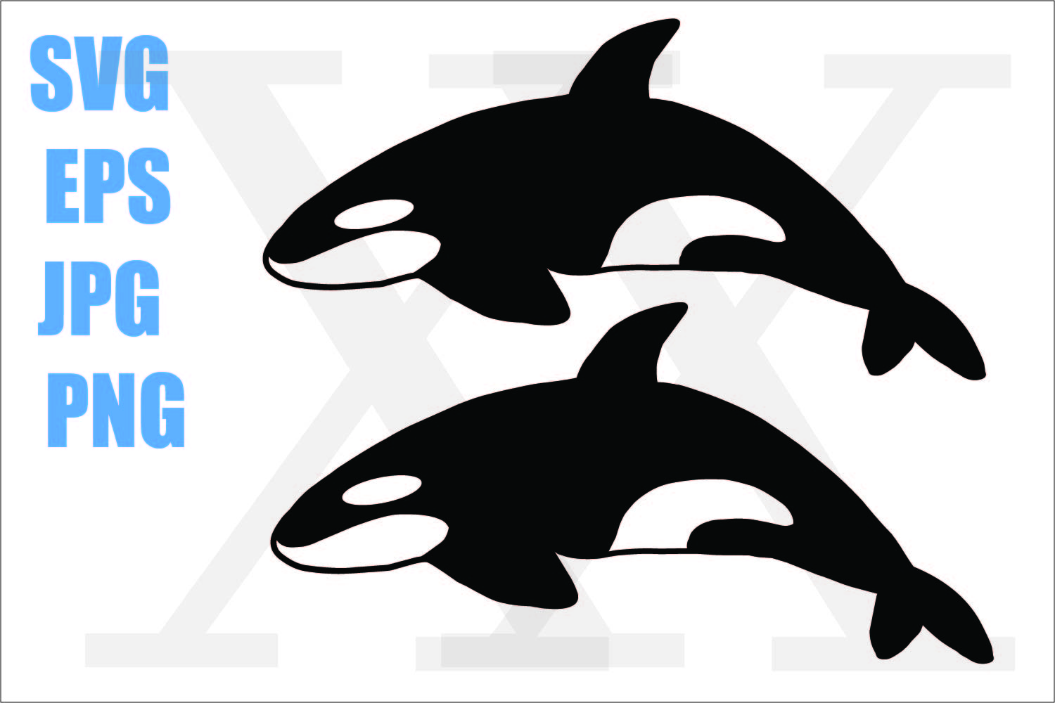 Orca Killer Whale Svg Eps Png