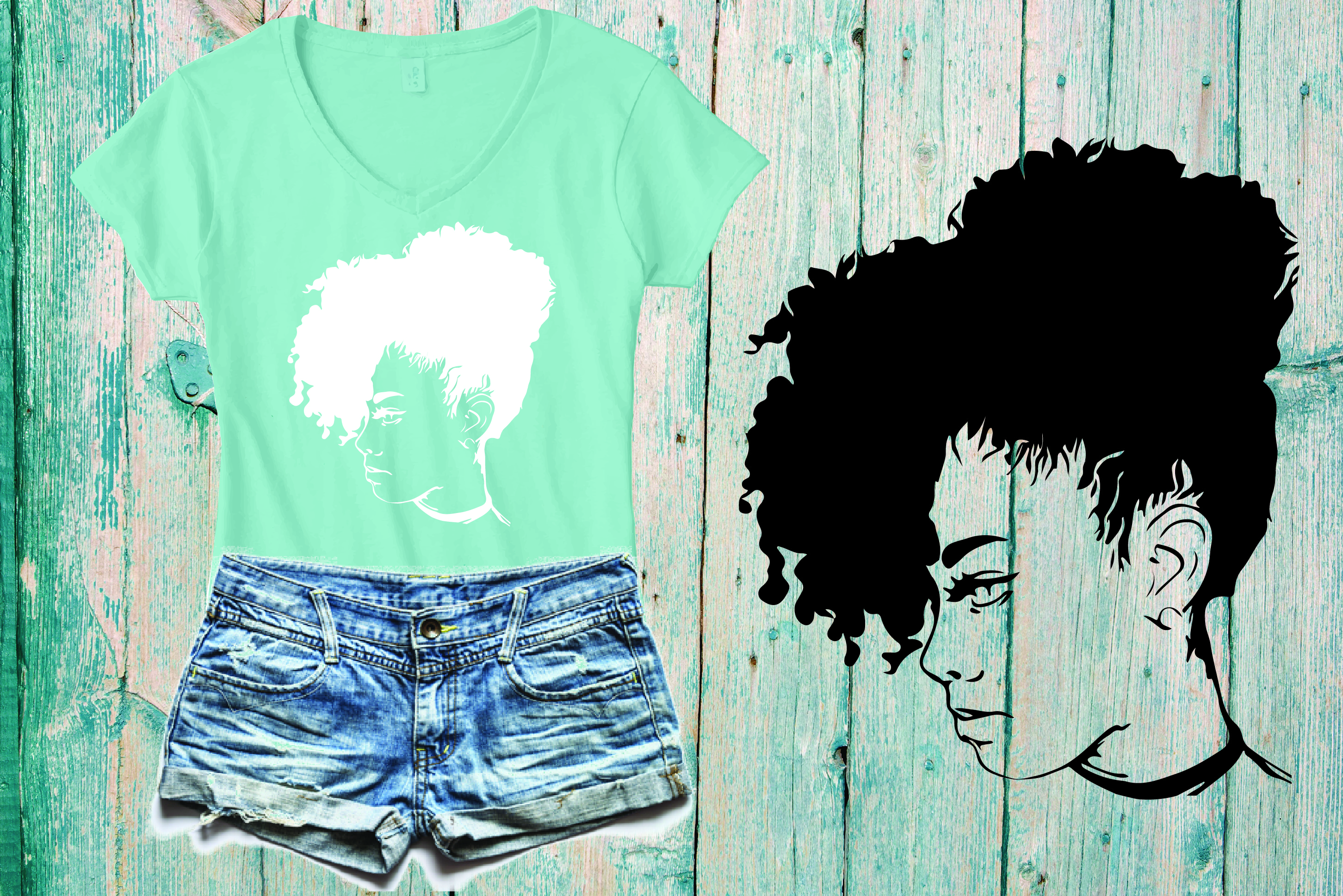 Download Black woman svg Natural Hair Svg Afro svg,black woman 171SV (110104) | SVGs | Design Bundles