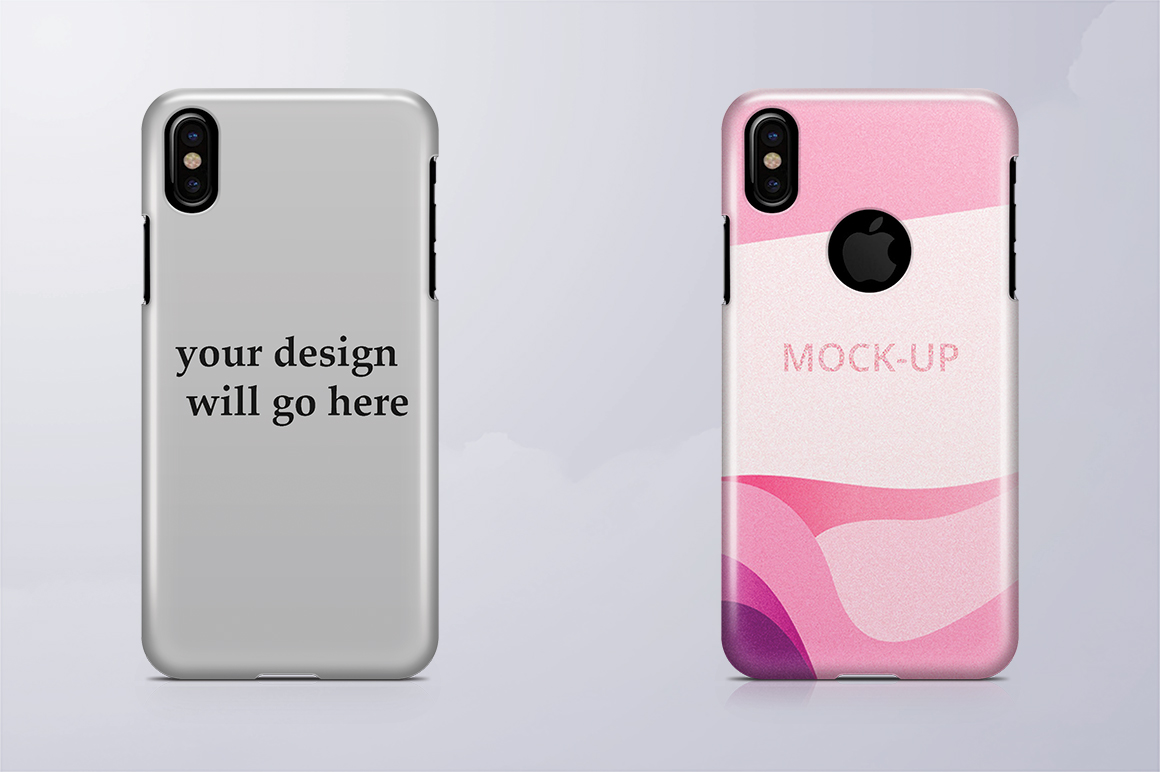 Download Apple iPhone X 3d Phone Case Mockup (69342) | Branding | Design Bundles