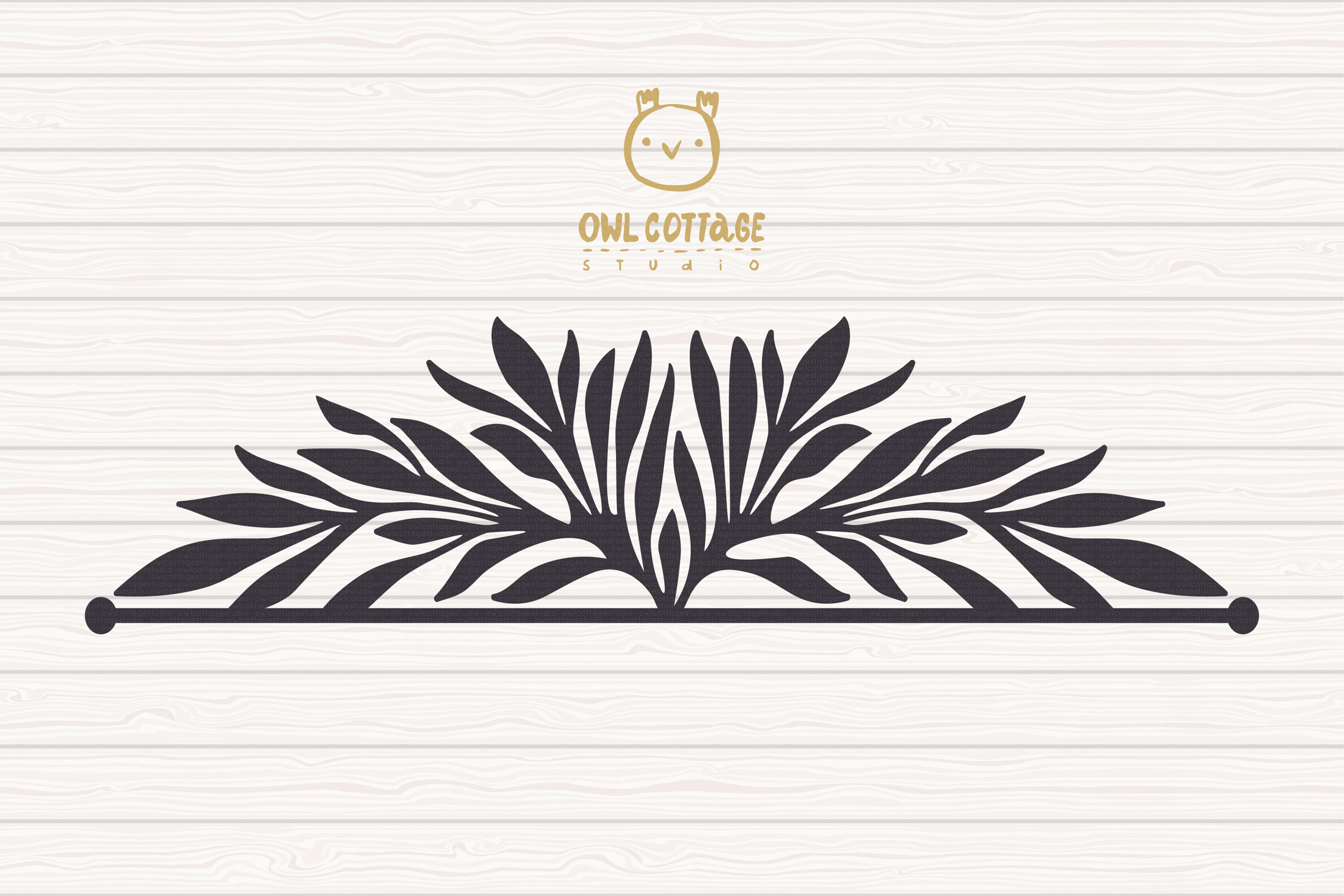 Download Free Svg Wedding Monogram Frame With Leaves