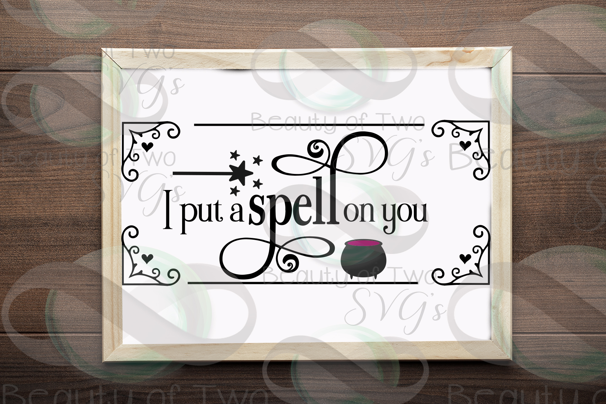 Download Halloween svg sign design, I put a spell on you svg, witch