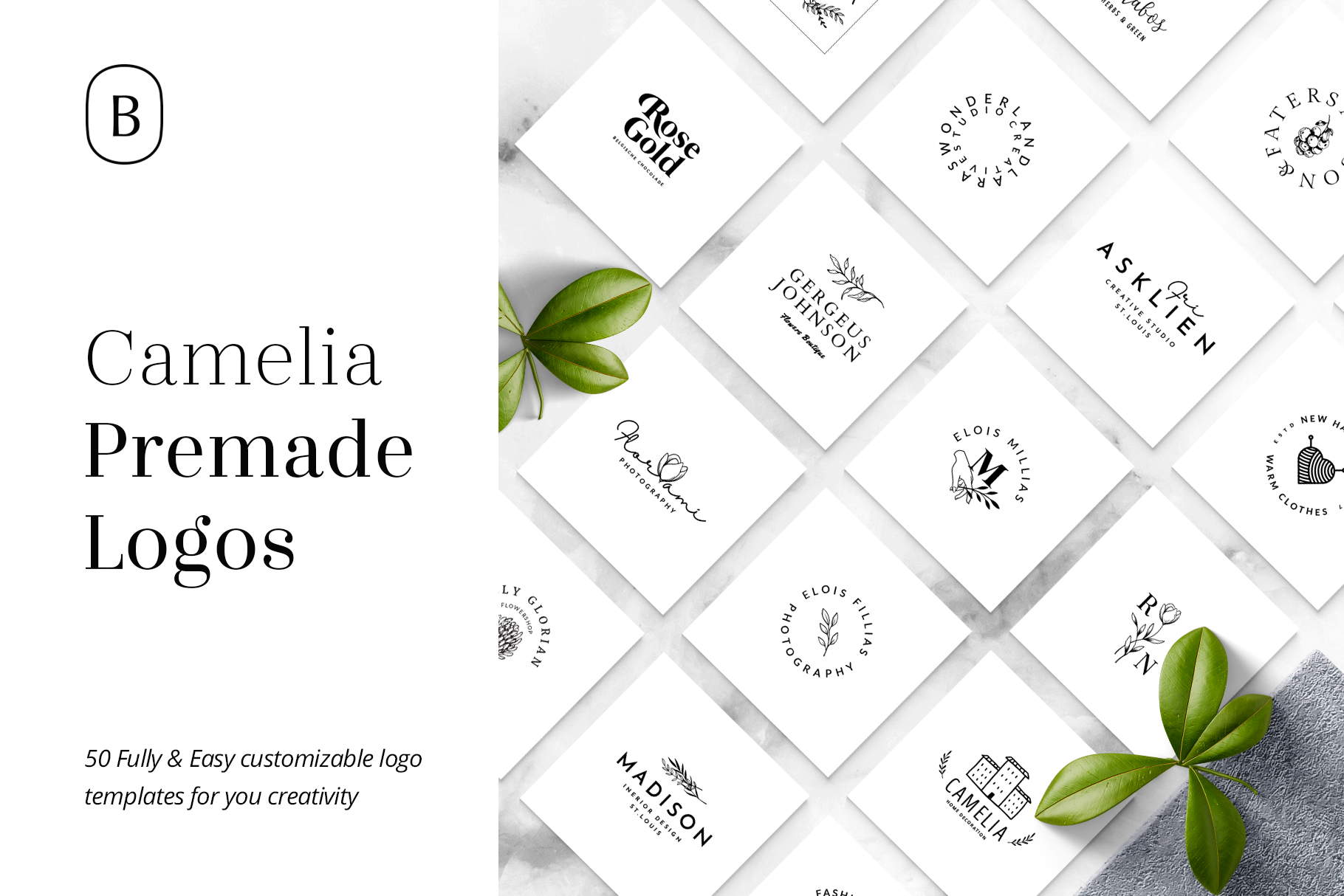 Camelia - 50 Premium Logo Templates (143061) | Logos | Design Bundles