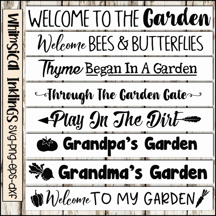 Garden Sign SVG Bundle (73495) | SVGs | Design Bundles