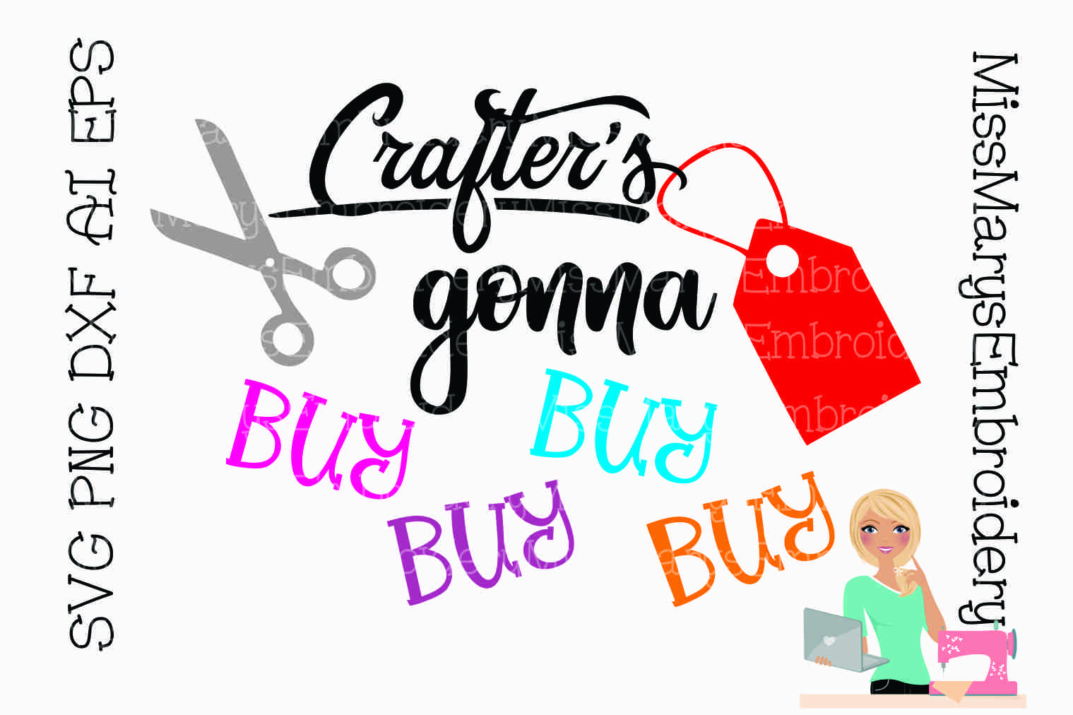 Download Crafter's Gonna Buy Buy Buy SVG Cutting File (128918 ...