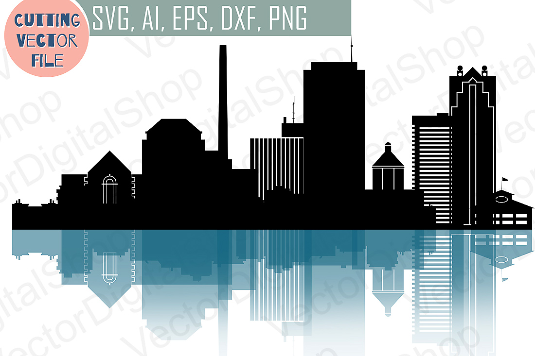 Birmingham SVG, Alabama City Vector Skyline USA city, SVG, JPG, PNG