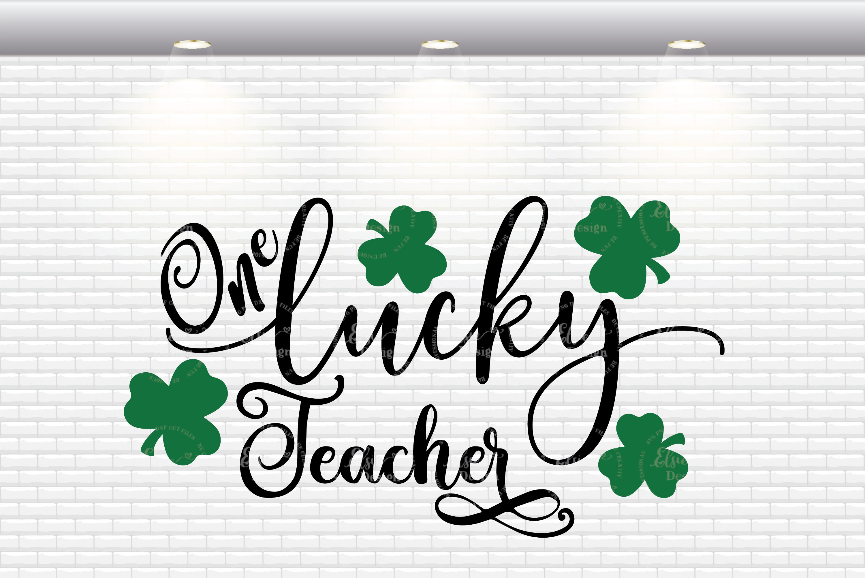 Download One Lucky Teacher SVG Cut Files