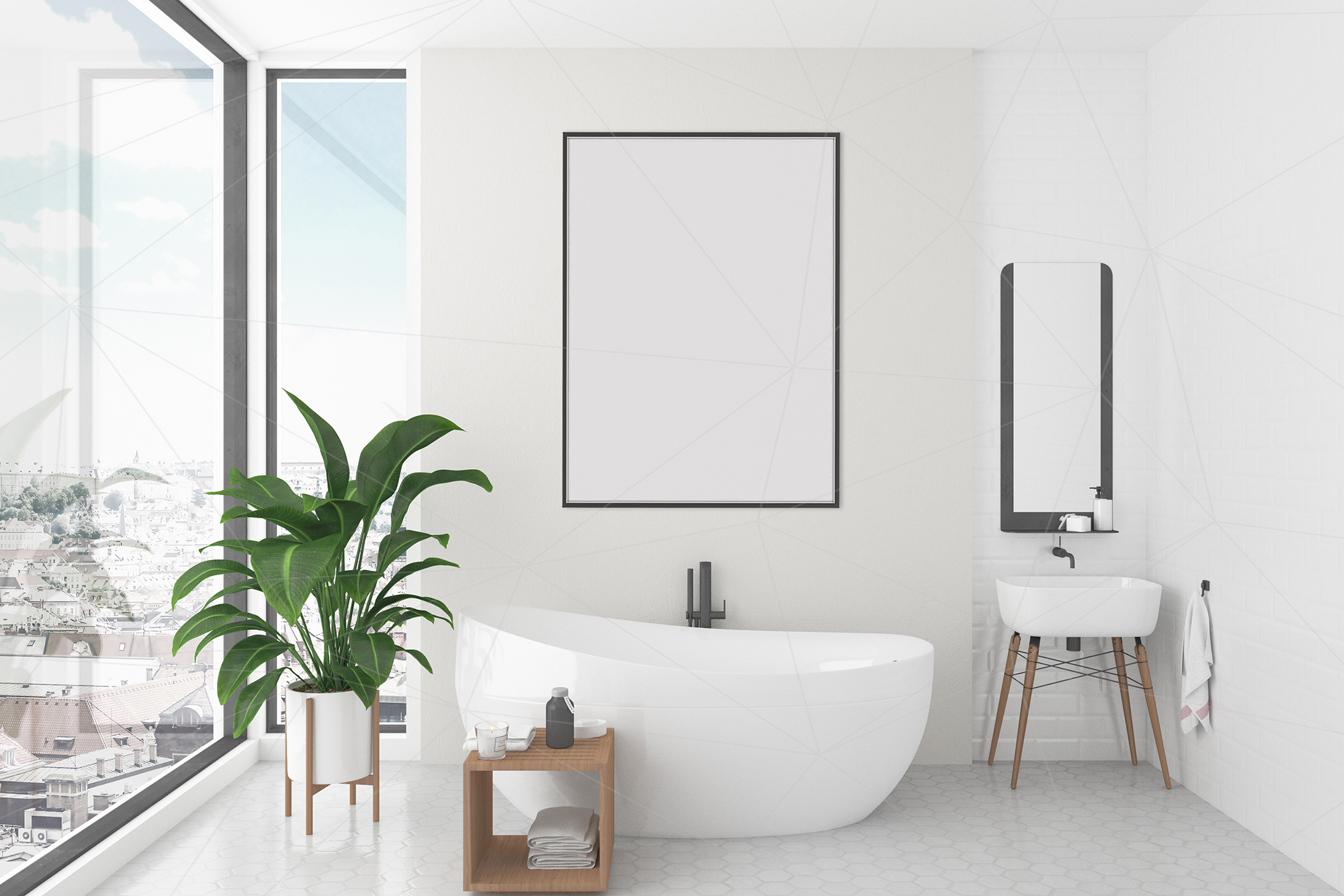 Download Interior mockup bundle - bathroom background (105333) | Mock Ups | Design Bundles