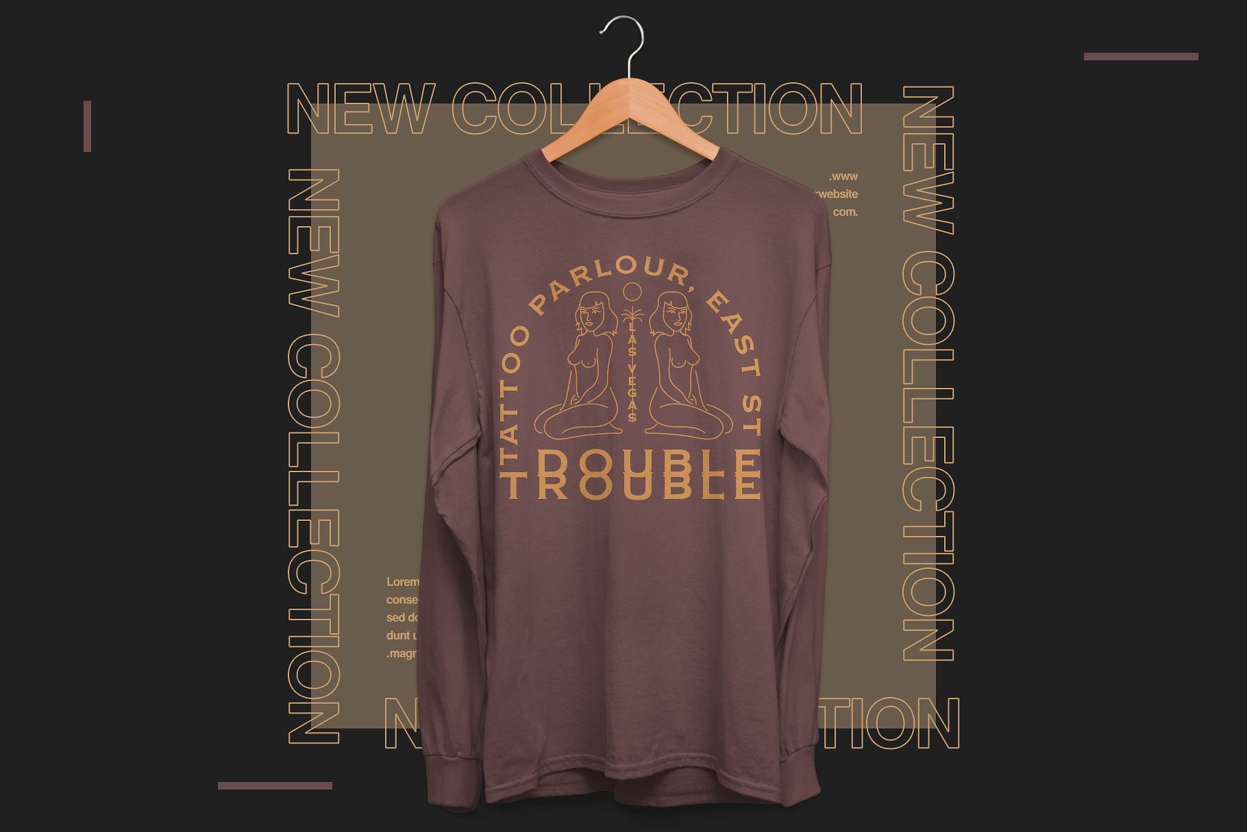 Long Sleeve Streetwear Mockup (176023) Mock Ups Design