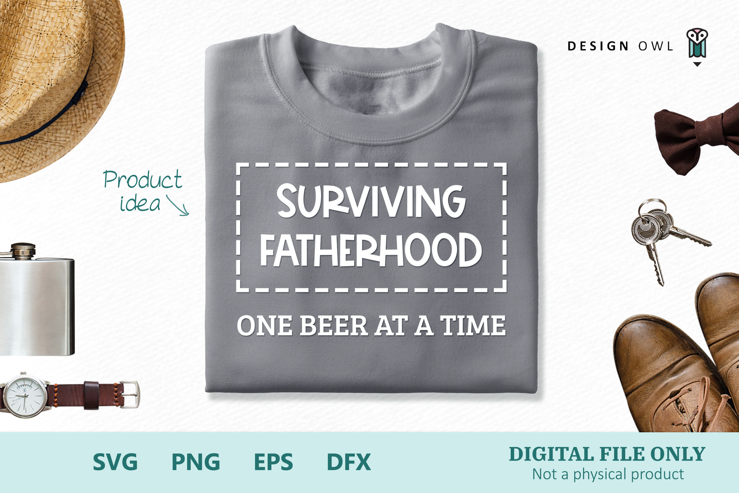 Download Surviving fatherhood one beer at a time - SVG cut file ...