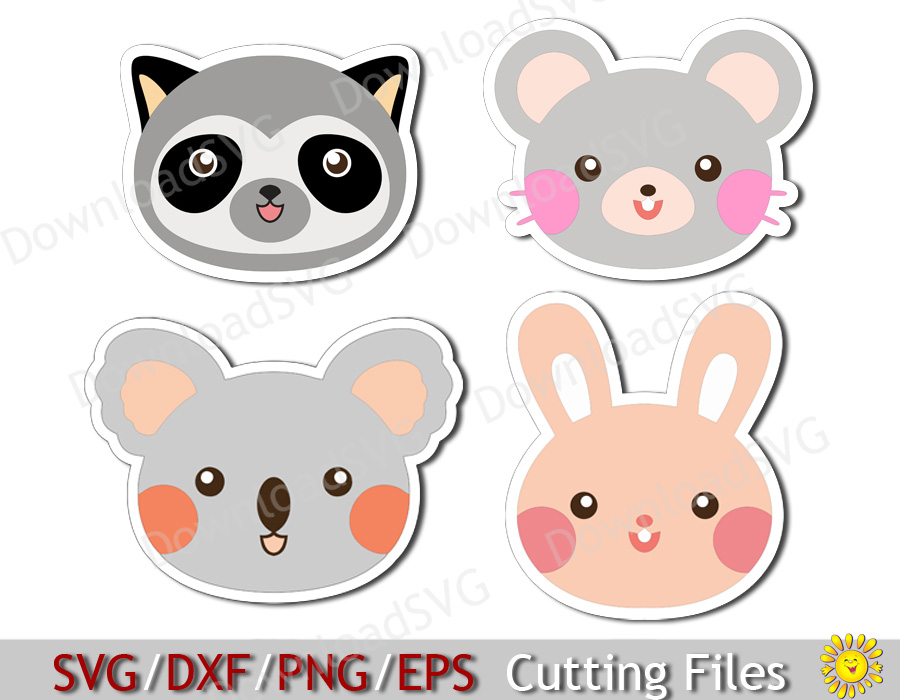 Cute Baby Animals, SVG, PNG, EPS, DXF Cat, Dog, Wolf, Bunny and more Cute Baby Animals, SVG, PNG, EPS, DXF Cat, Dog, Wolf, Bunny and more