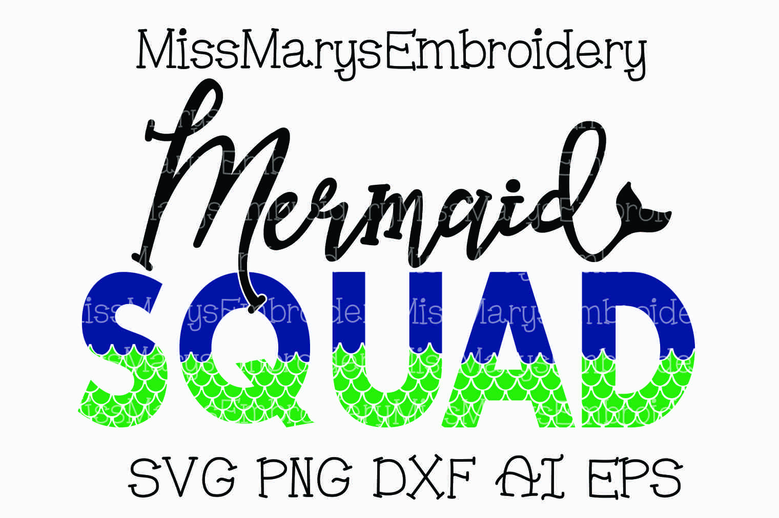 Download Mermaid Squad SVG Cutting File PNG DXF AI EPS (82961 ...
