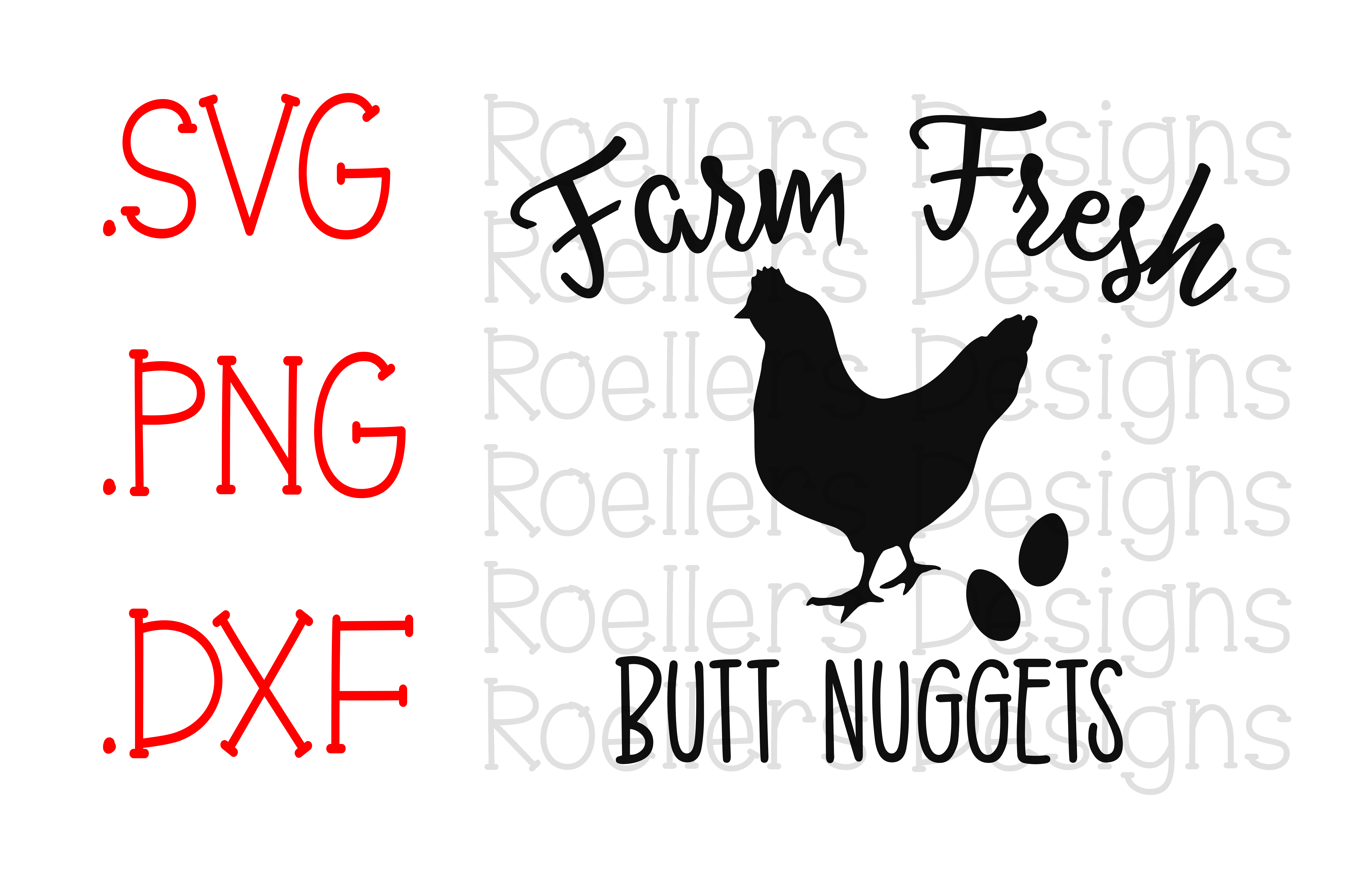 Download Farm Fresh Butt Nuggets svg, Cricut, Silhouette (76573 ...