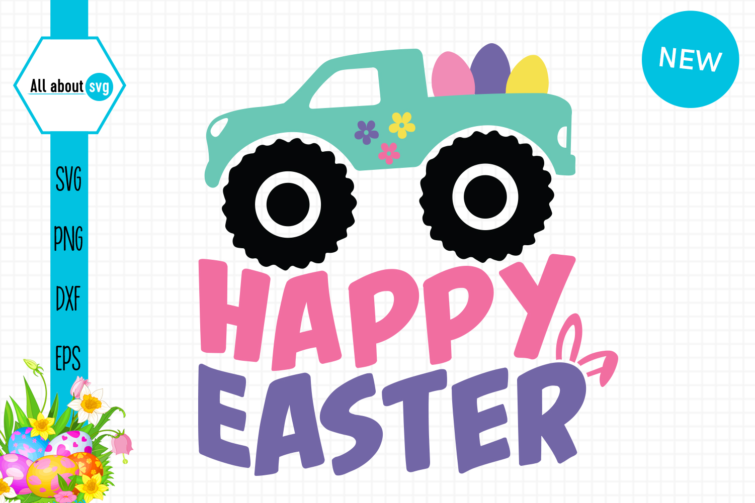 Free Free 185 Easter Truck Svg SVG PNG EPS DXF File