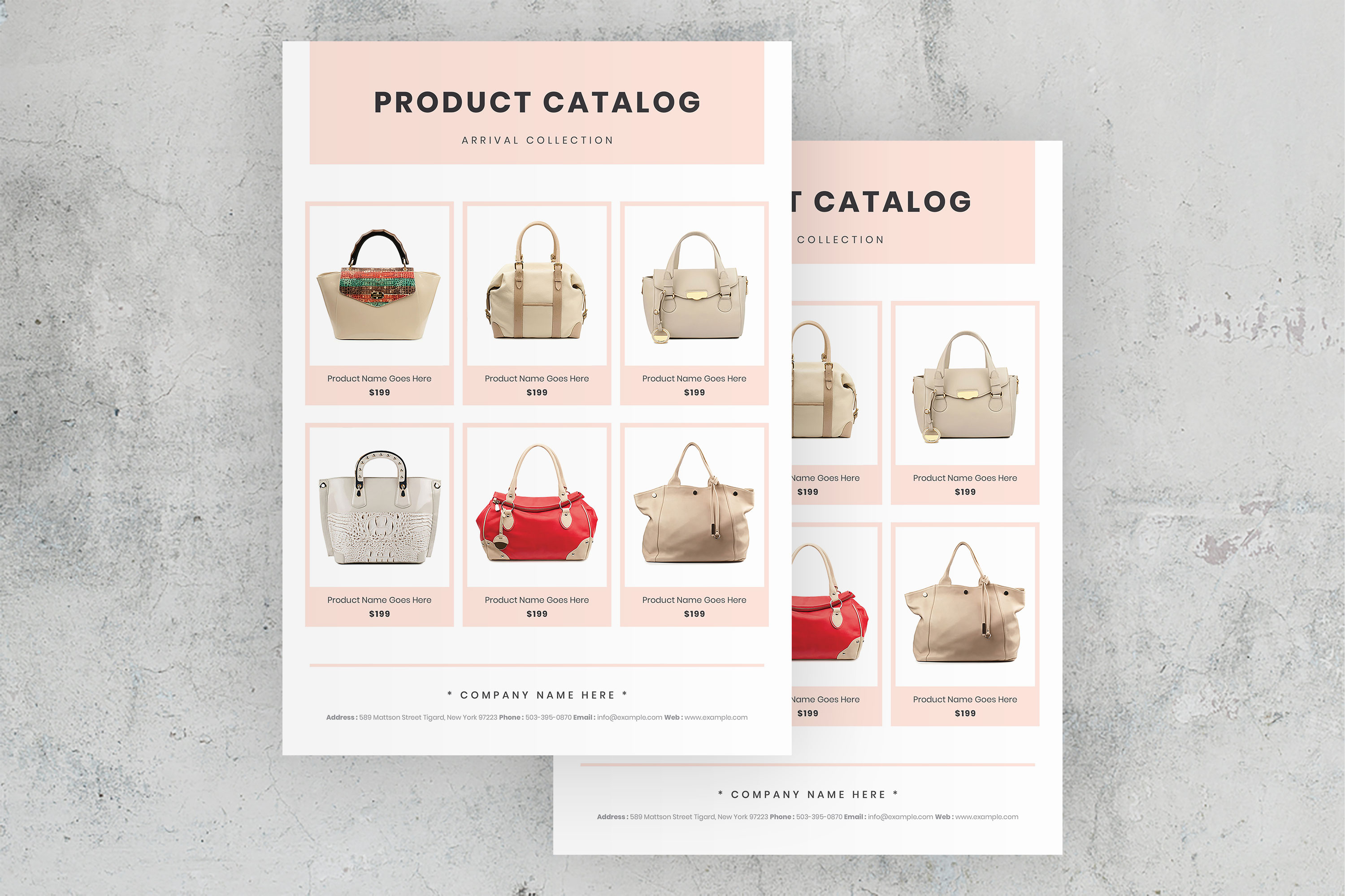 Simple Product Catalogue Template