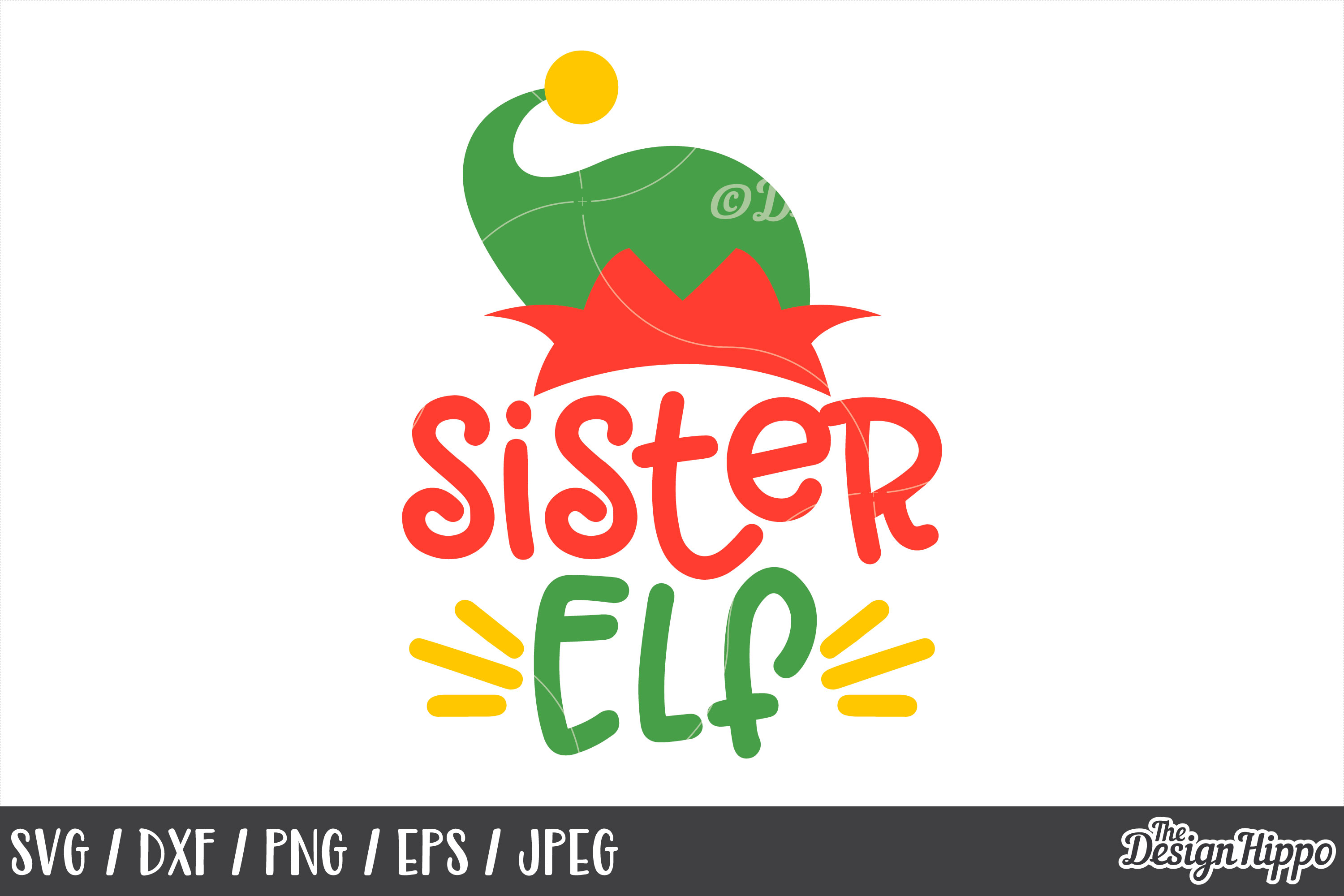 Download Sister Elf SVG, Elf Family, Elf Hat, Christmas, PNG, Cricut