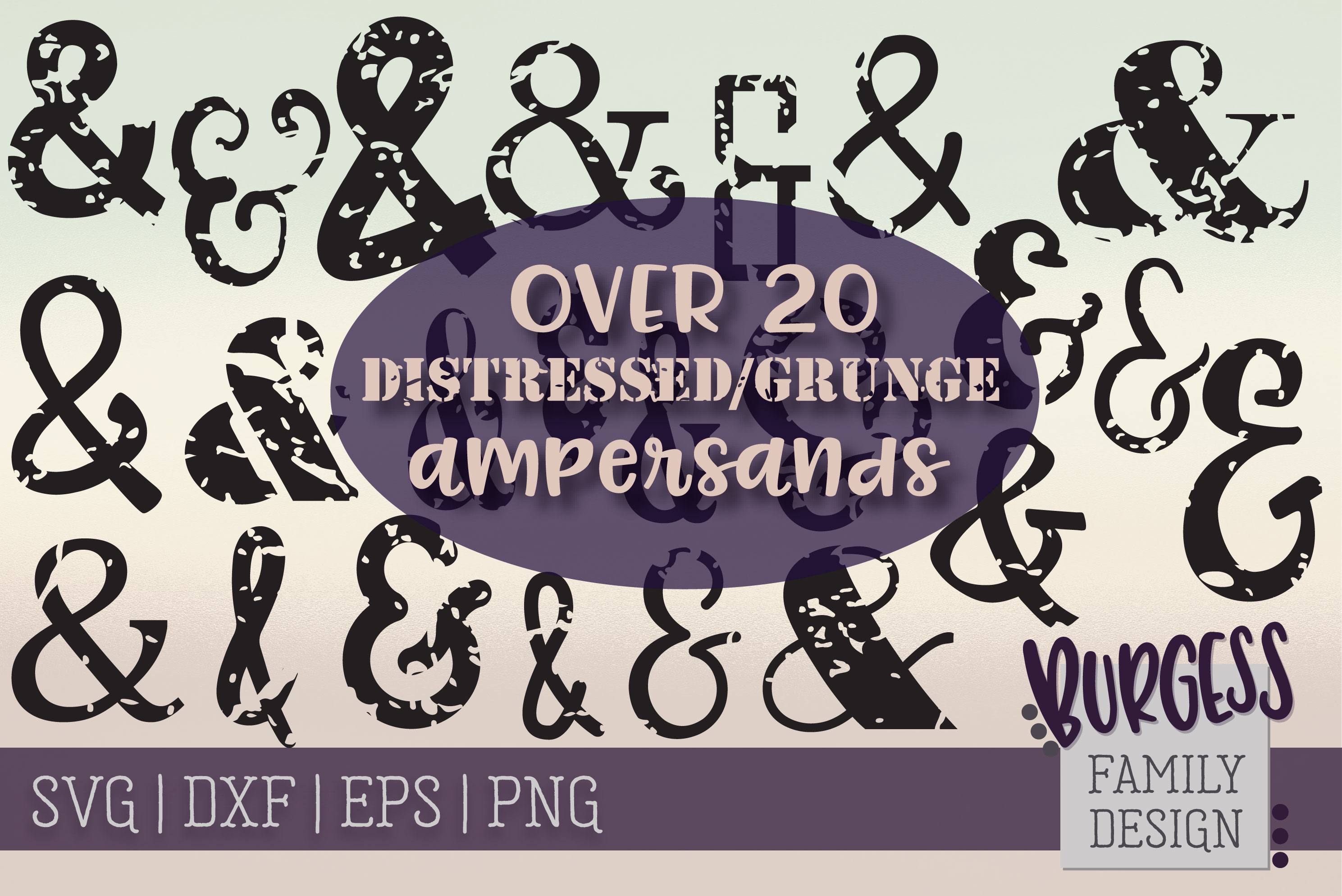 Download Distressed ampersand Bundle | SVG DXF EPS PNG (181413 ...