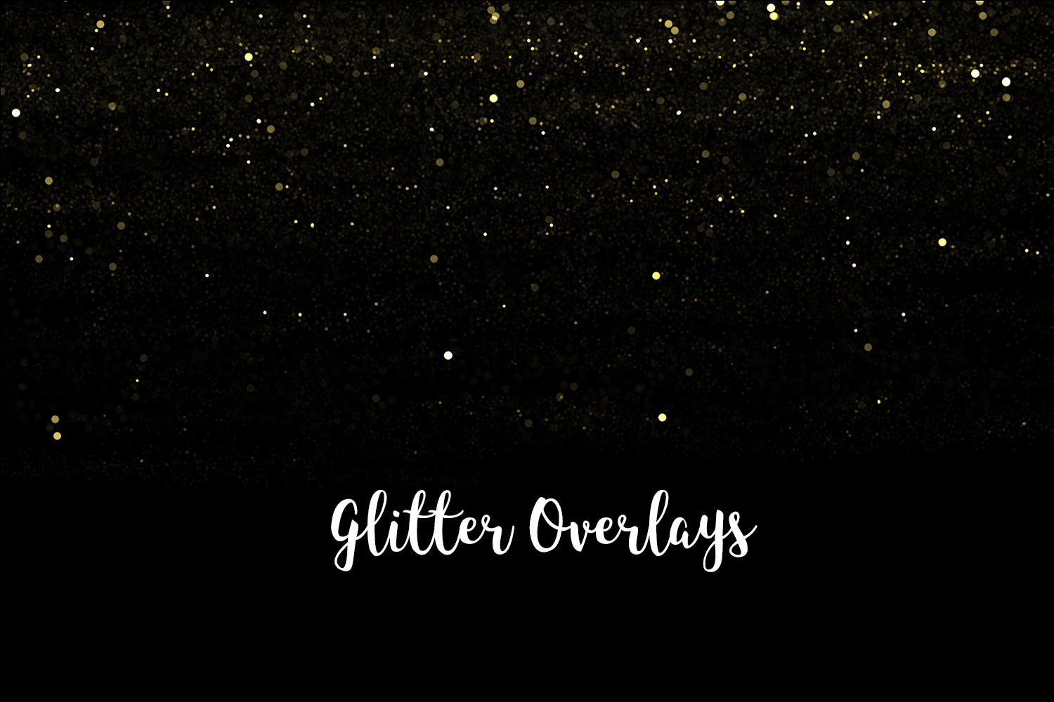 Yellow Glitter Overlays, Gold Glitter Bokeh Overlays (326729 ...