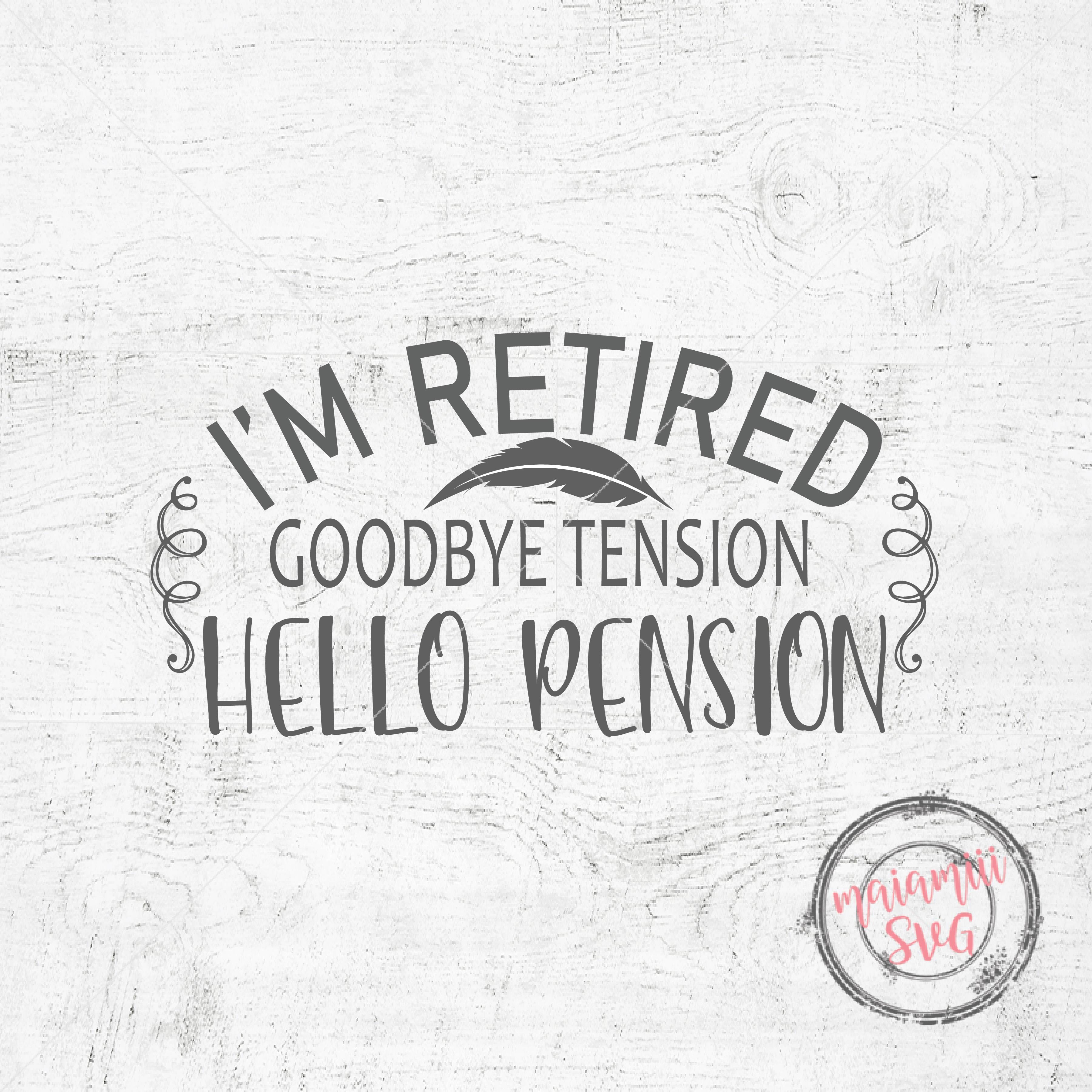 Download Retirement SVG Retired SVG Funny Sayings SVG Retirement Quote Hand Lettering Design Cut File ...