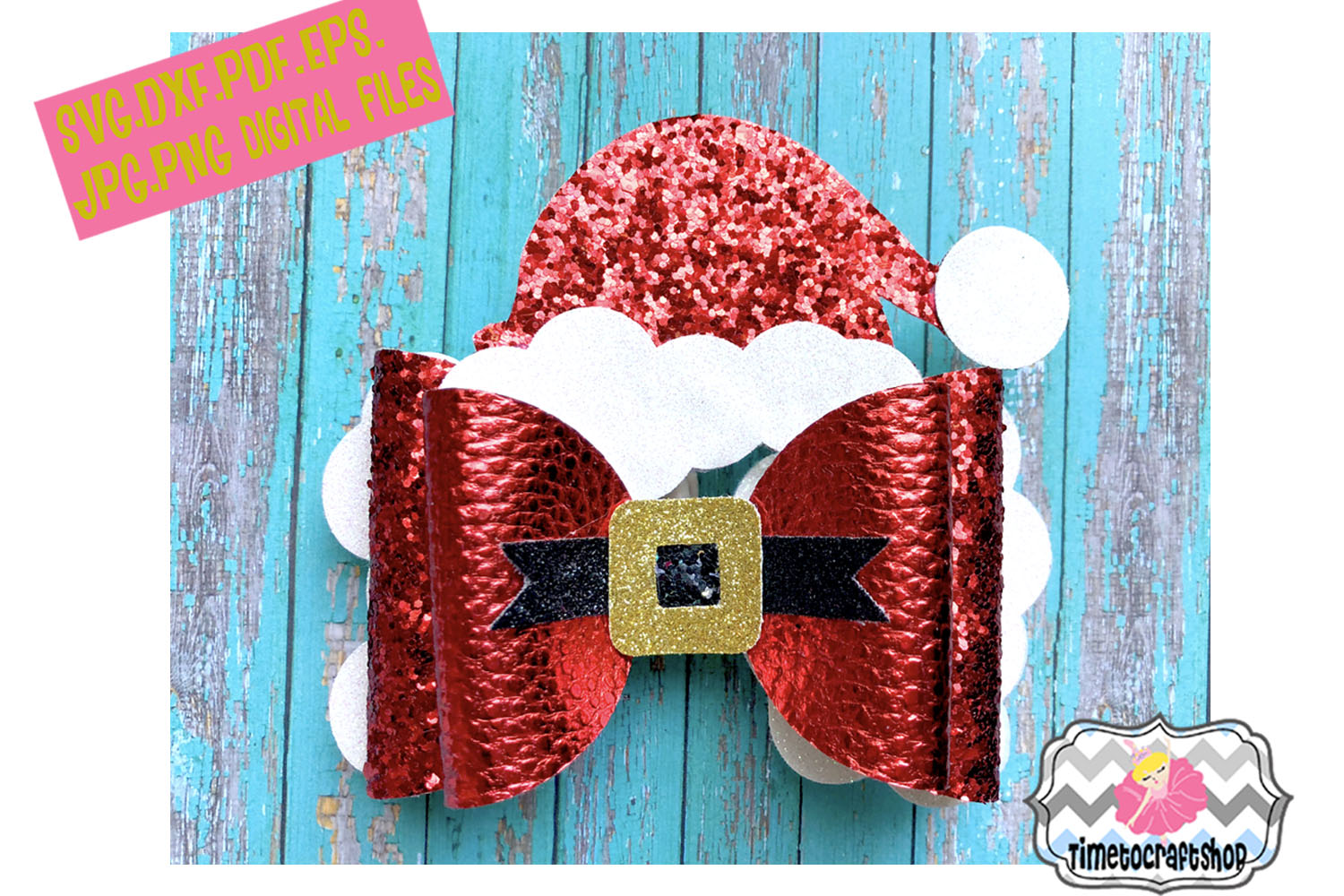 Holiday Christmas Hair Bow Template Bundle 153587 SVGs Design Bundles