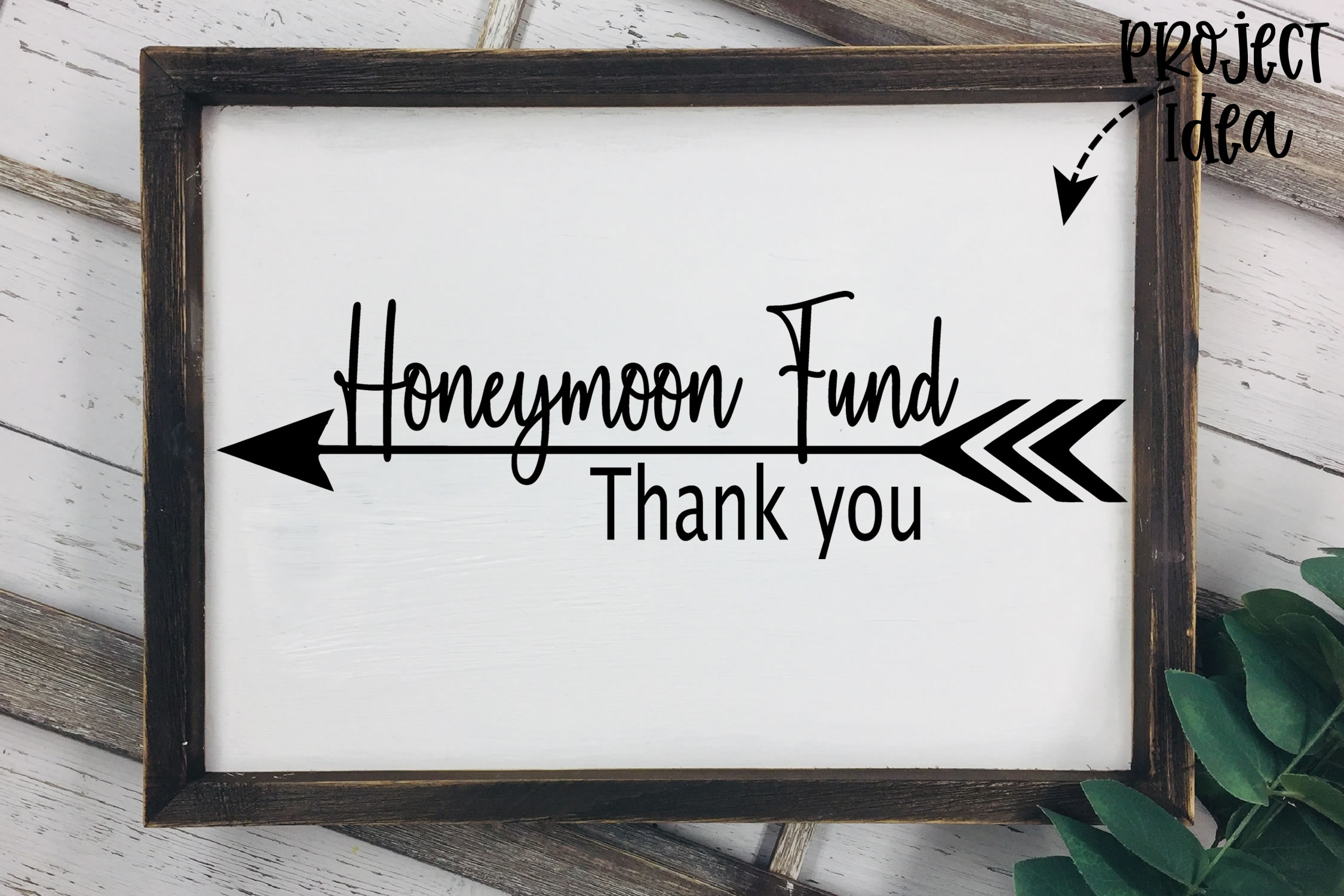 Download Honeymoon Fund Thank You Wedding Engagement Sign Print SVG