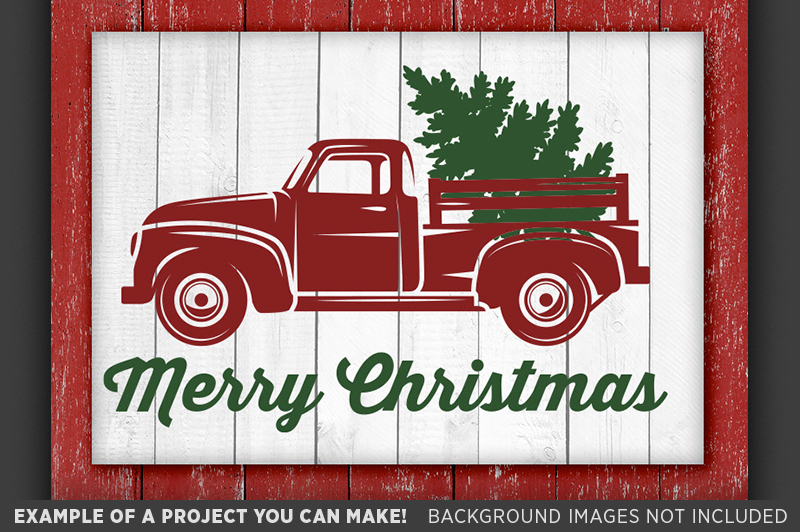 Merry Christmas Red Truck SVG Red Truck - Christmas Tree Truck Svg - Red Truck Christmas SVG ...