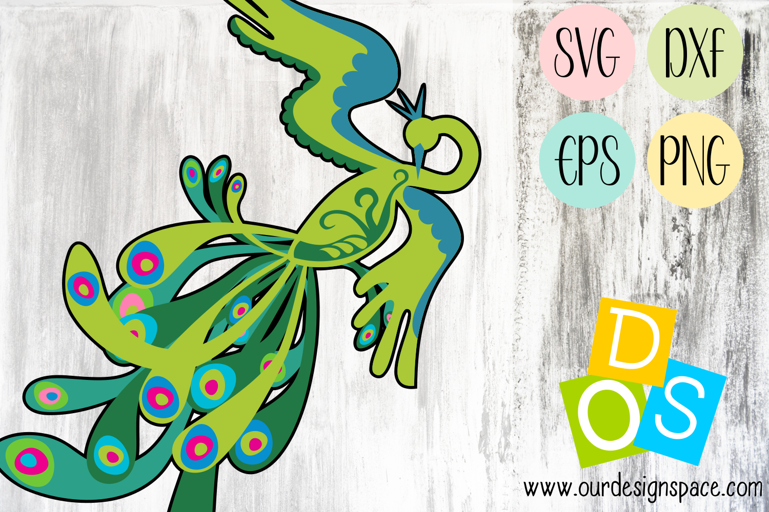 Peacock Svg Dxf Eps And Png Files For Crafters