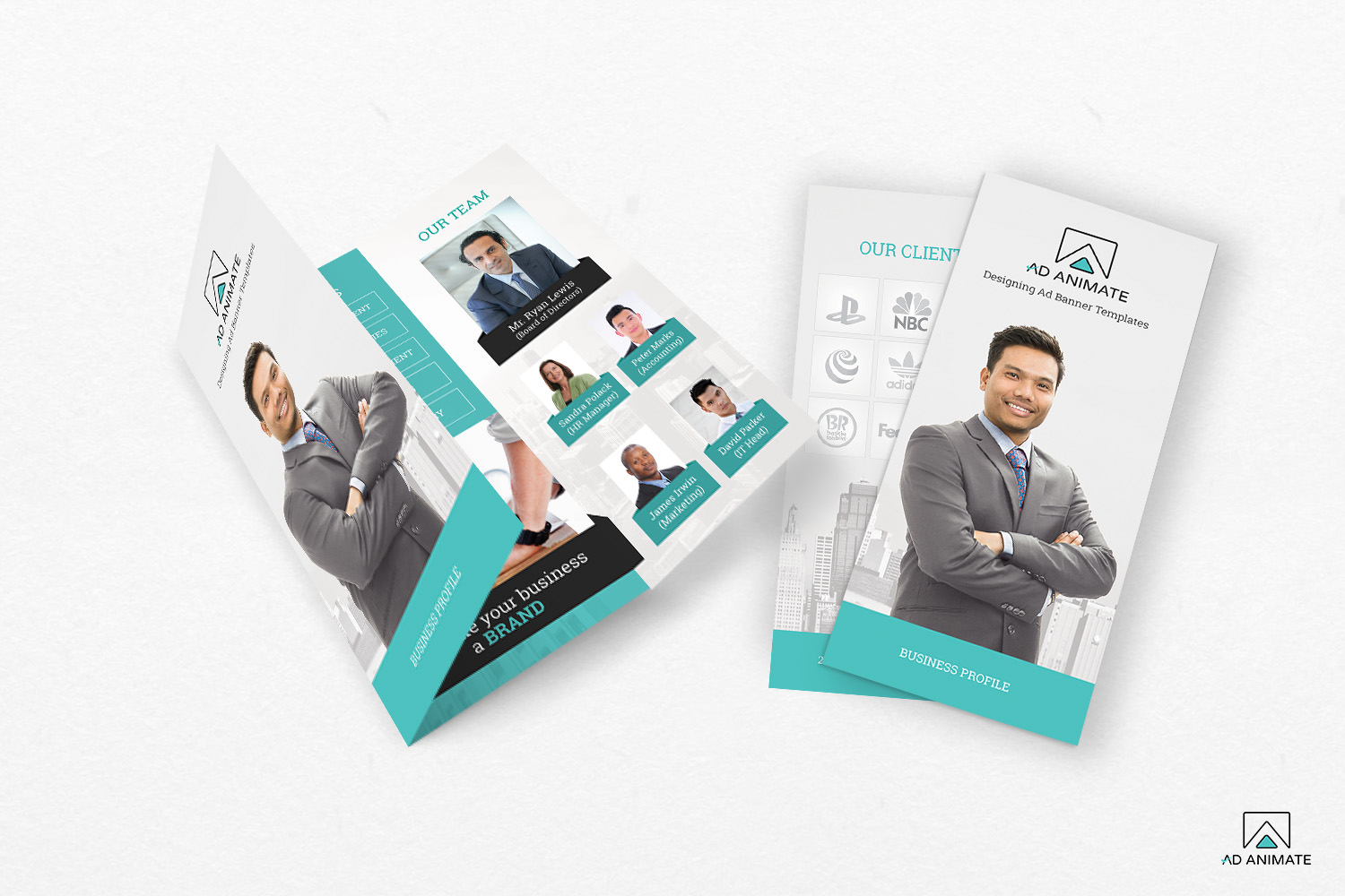 trifold business brochure