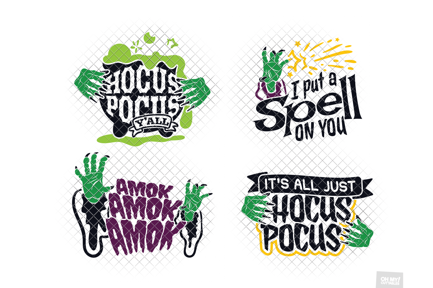 Download Hocus Pocus SVG Bundle in SVG, DXF, PNG, EPS, JPG