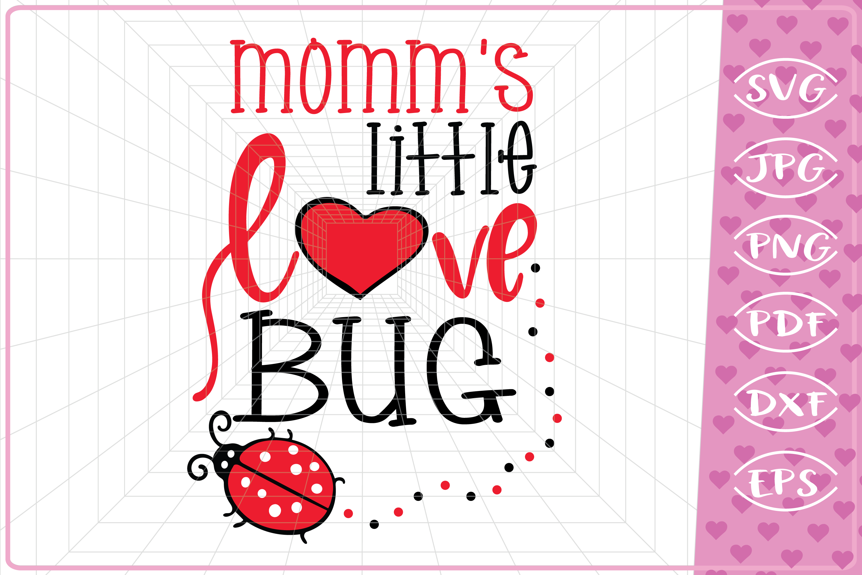 Download Momms little Love Bug, Valentine's day Love SVG heart ...