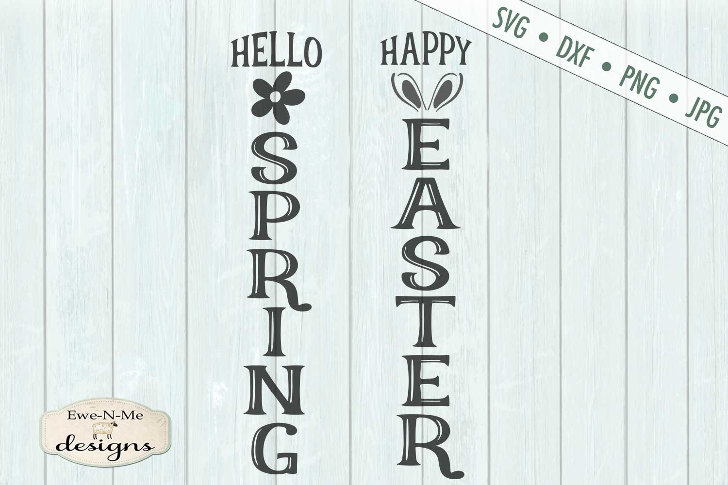 Download Happy Easter - Hello Spring - Vertical SVG Cut File