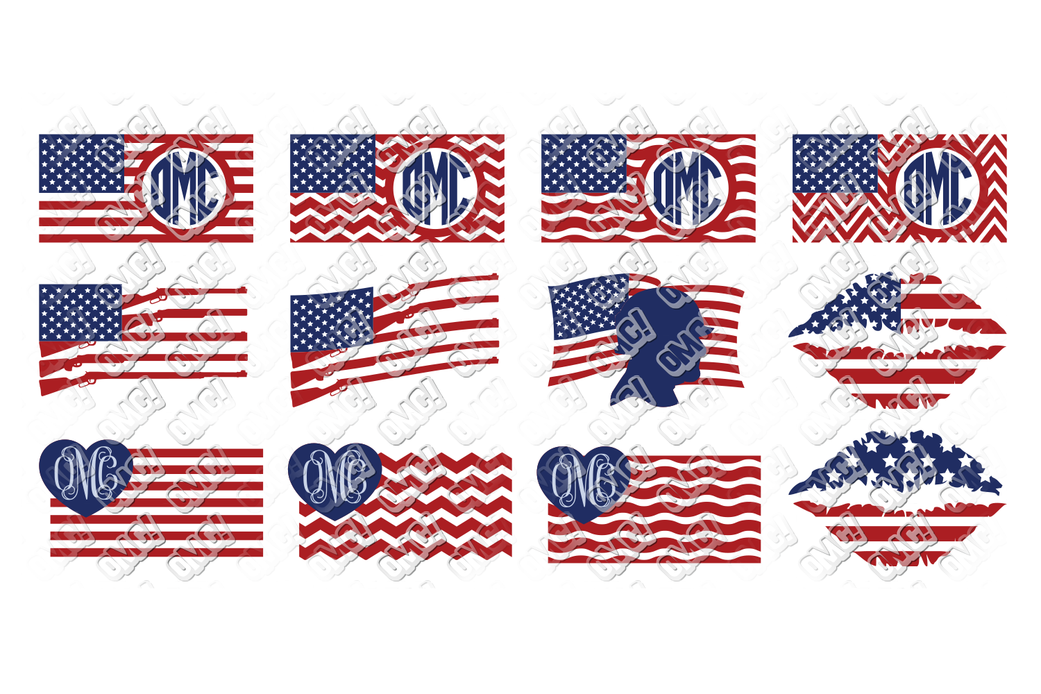 Download American Flag SVG Bundle