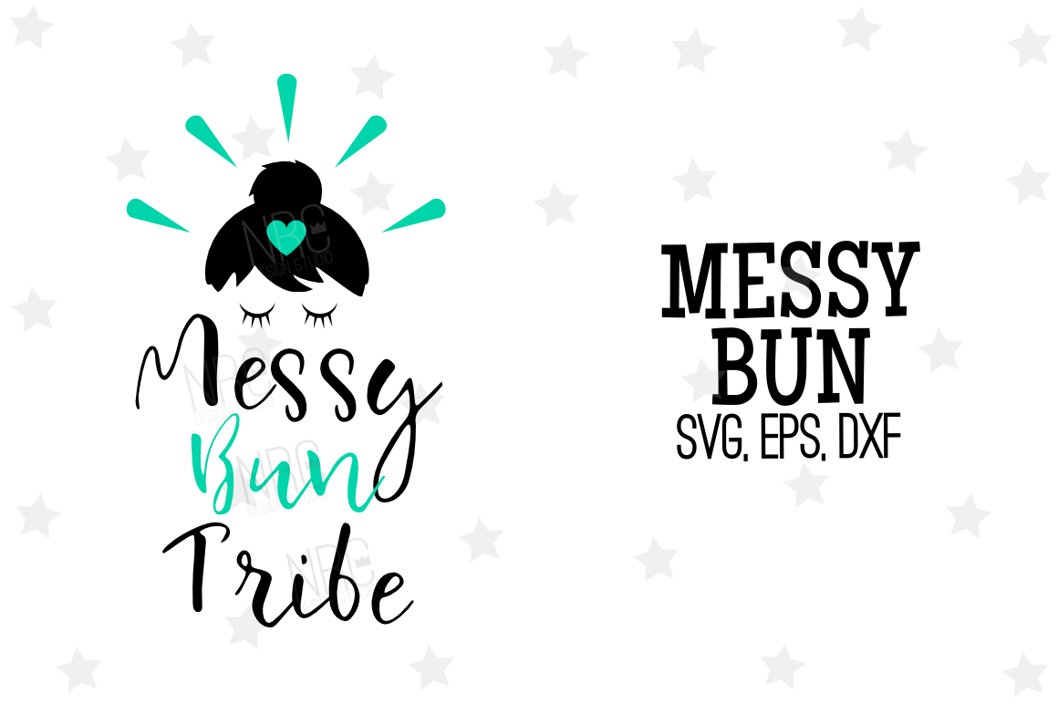 Messy Bun Tribe SVG File (57523) | SVGs | Design Bundles