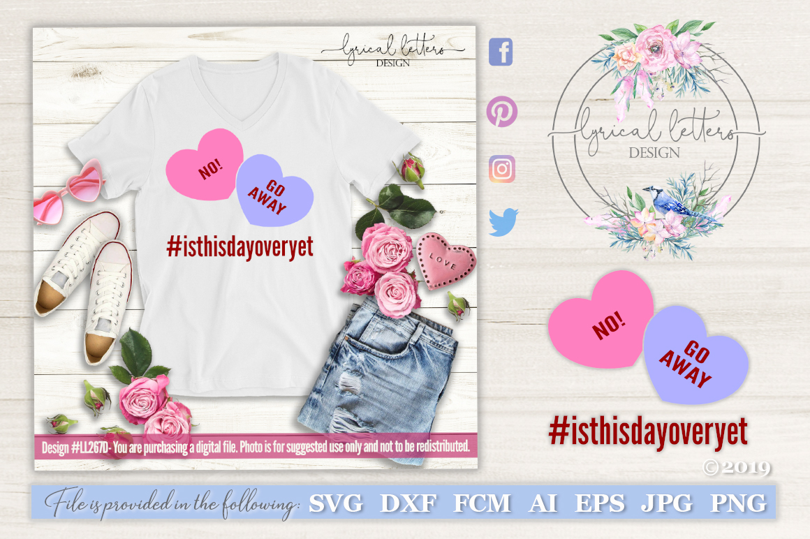 Download Is This Day Over Yet Anti Valentine's Day SVG LL267D ...