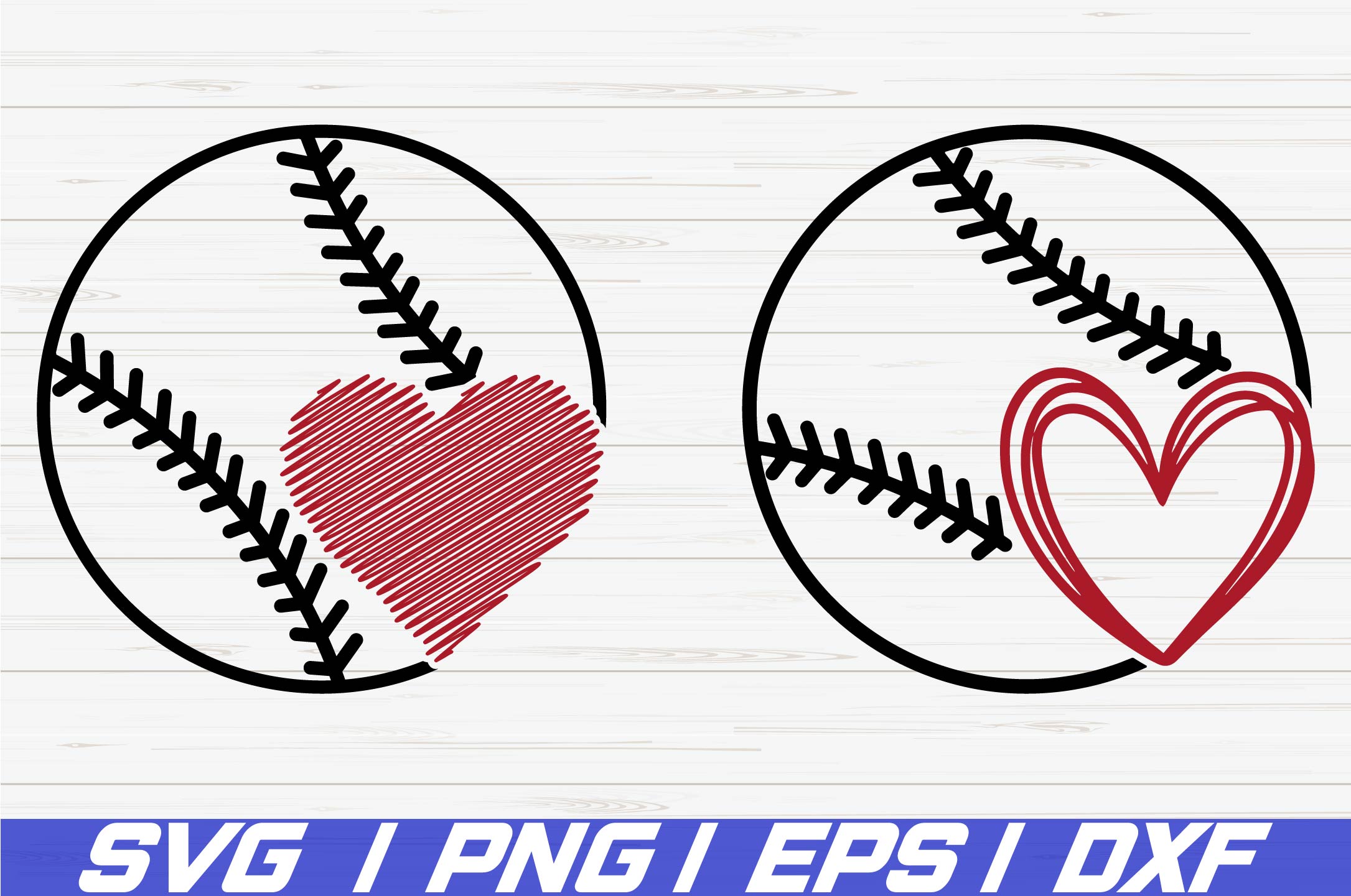 Baseball SVG / Heart SVG / Baseball Heart SVG / Cricut