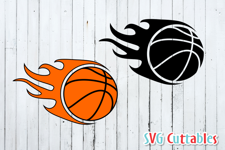 Download Basketball Flames by SVG Cuttables | Design Bundles