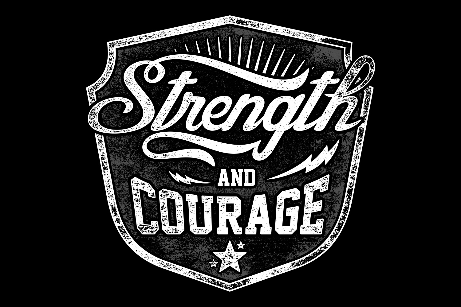 Strength And Courage Typography Design 156989 Illustrations   2c8adb5c6174ee305b88498c9350cde2 Resize 