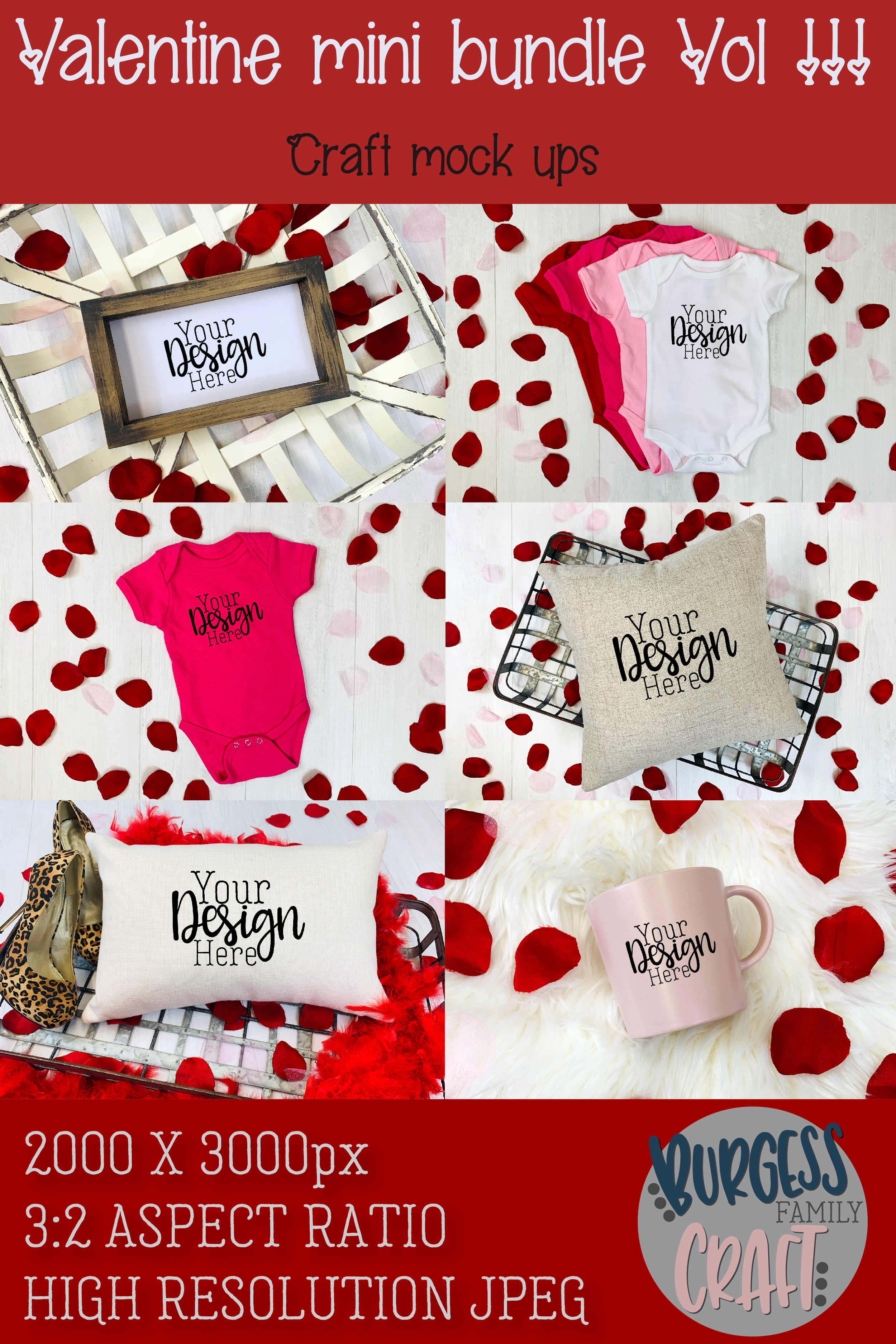 Download Valentine Mini Bundle Vol III | Craft mock ups