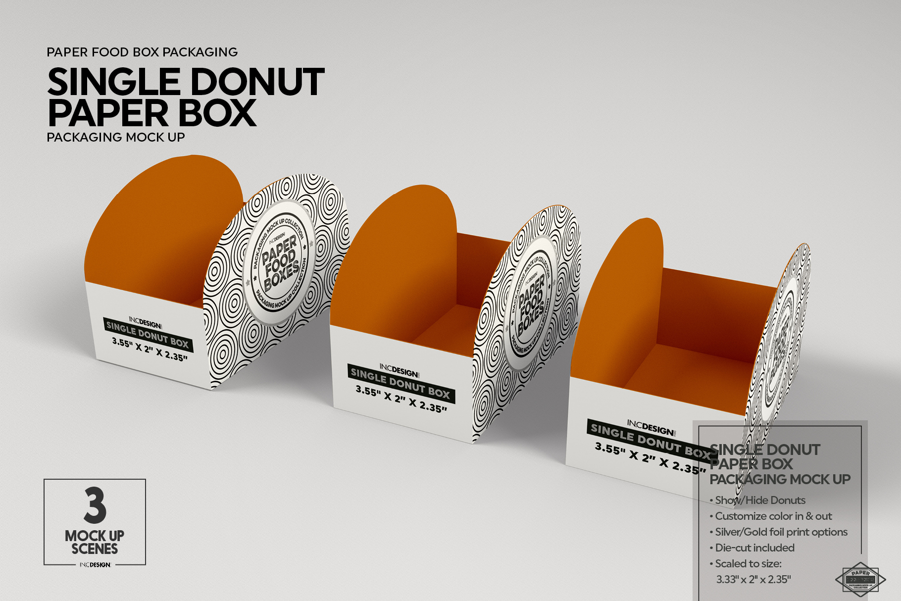 Donut Box Mockup - Free Download Mockup