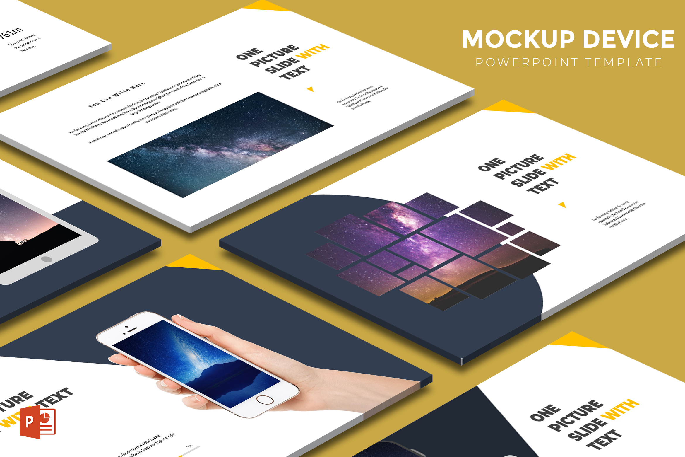 mockup in powerpoint presentation