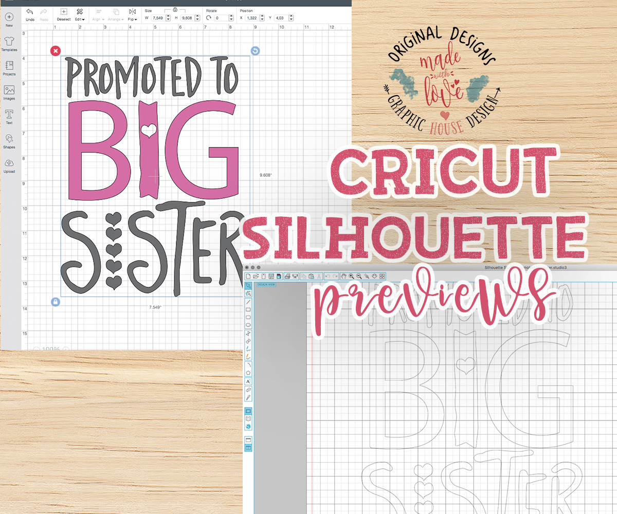 Download Promoted to Big Sister Cutting File (SVG, DXF, PNG)