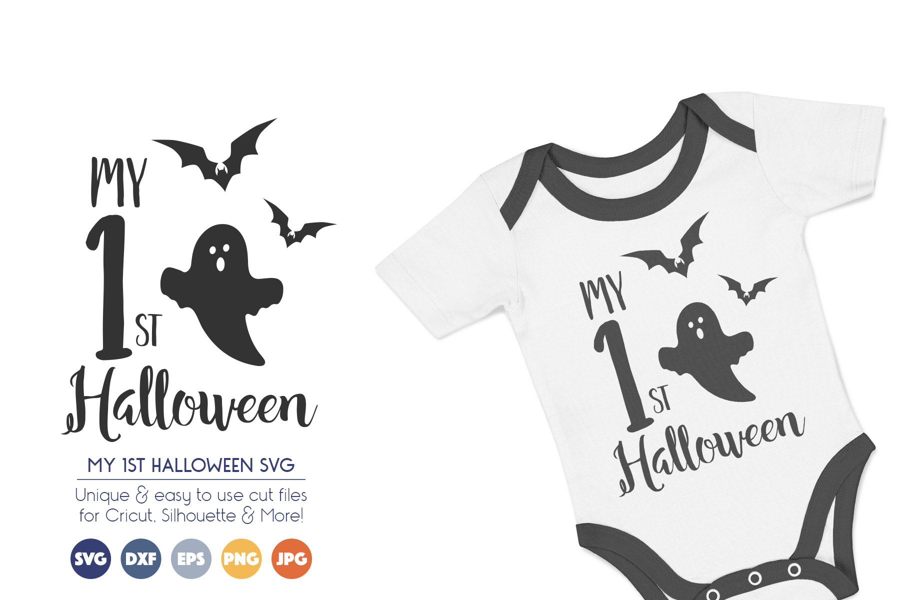 Download My First Halloween - Baby, Ghost SVG Files
