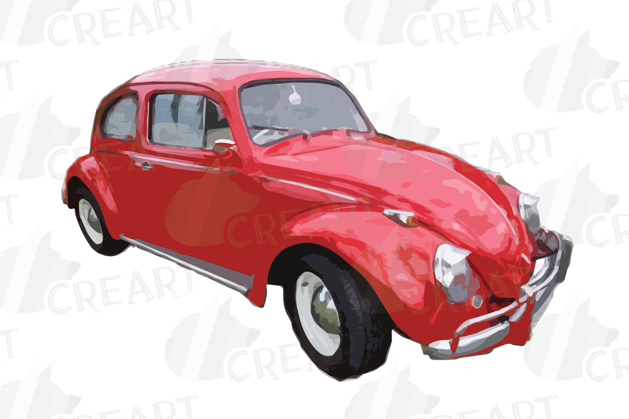 Vintage Cars Decor Clip Art Watercolor Classic Cars Nursery