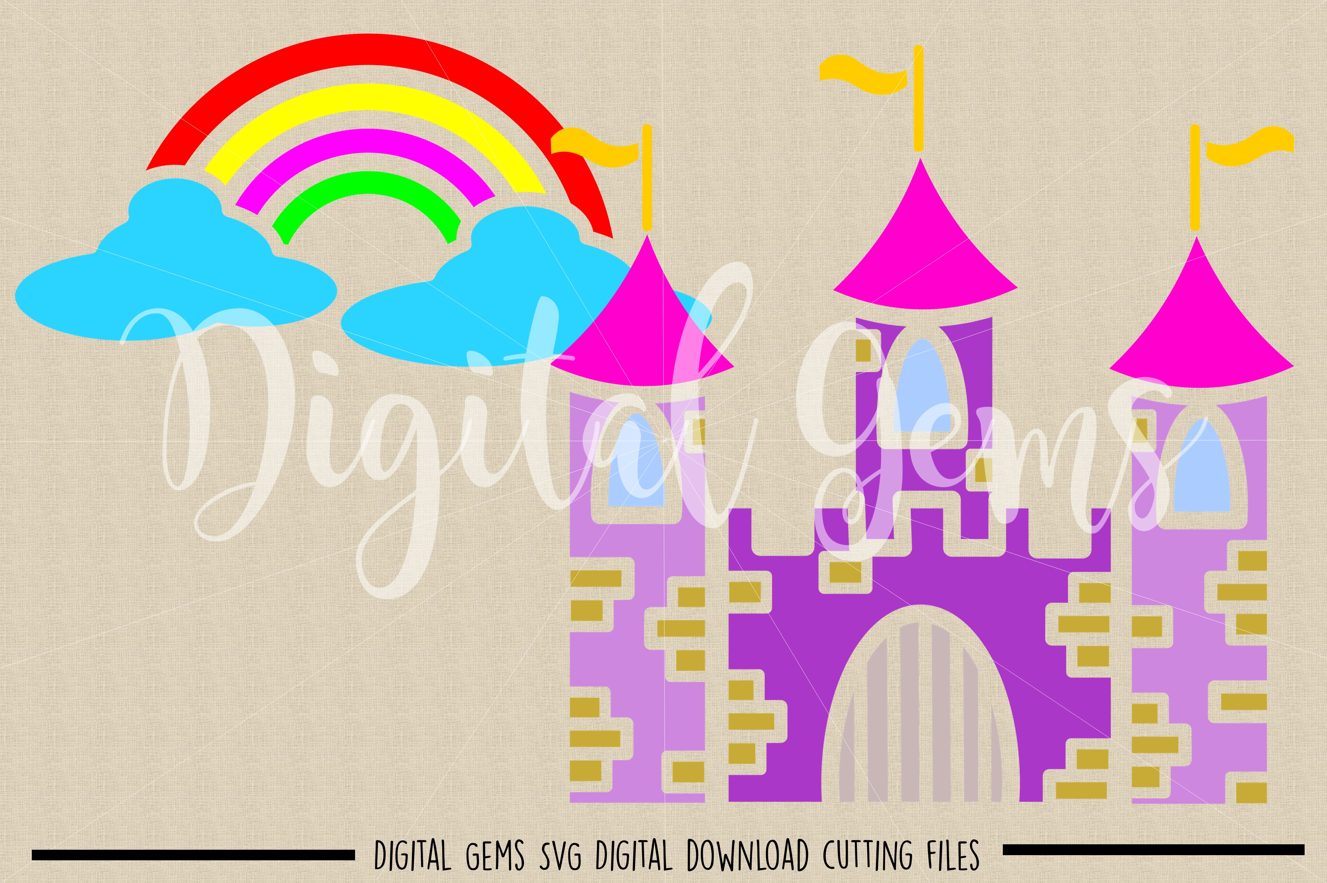 Free Free 95 Disney Castle Rainbow Svg SVG PNG EPS DXF File
