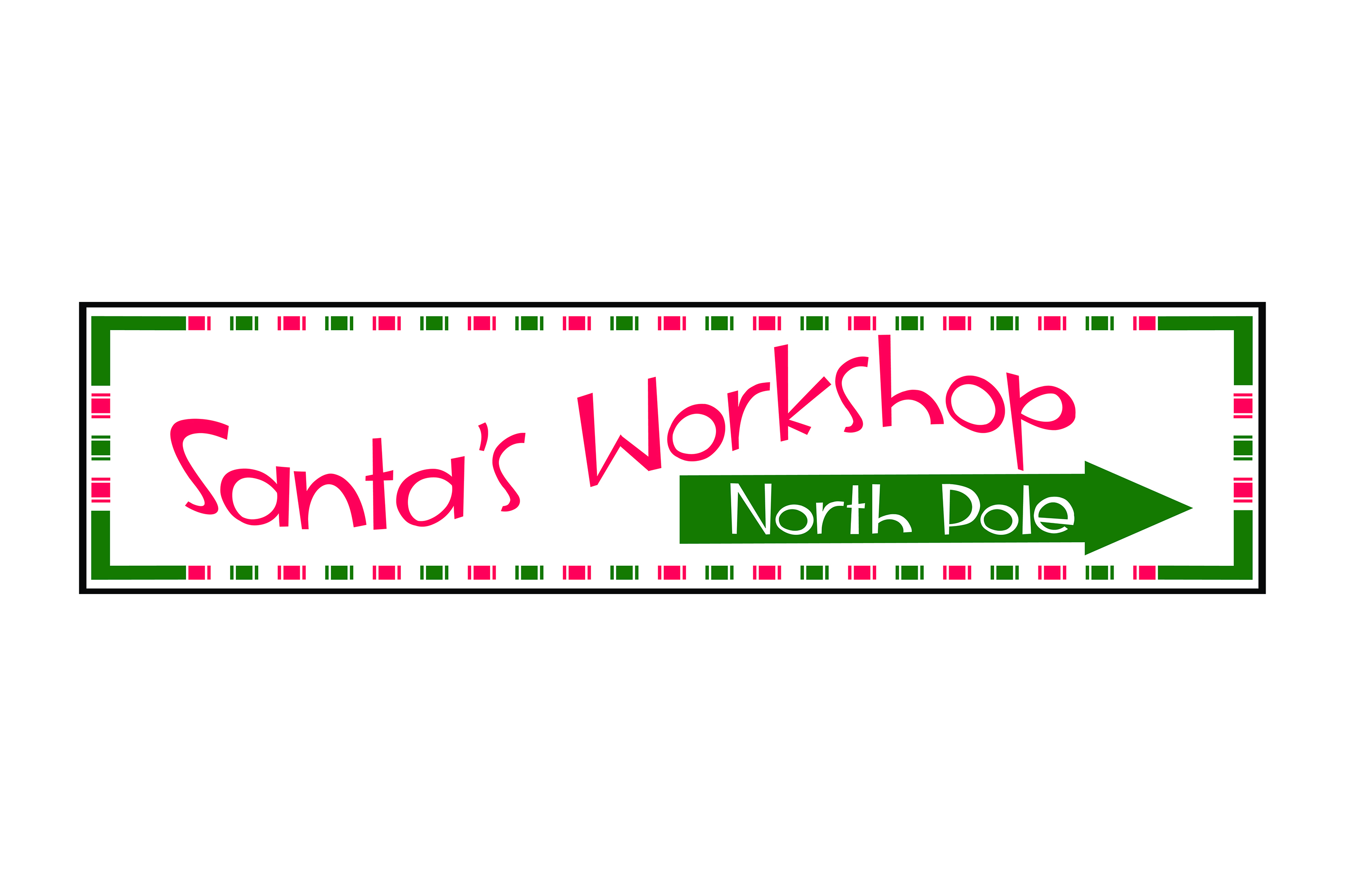 Santa's Workshop Porch Sign SVG (332193) | Cut Files | Design Bundles