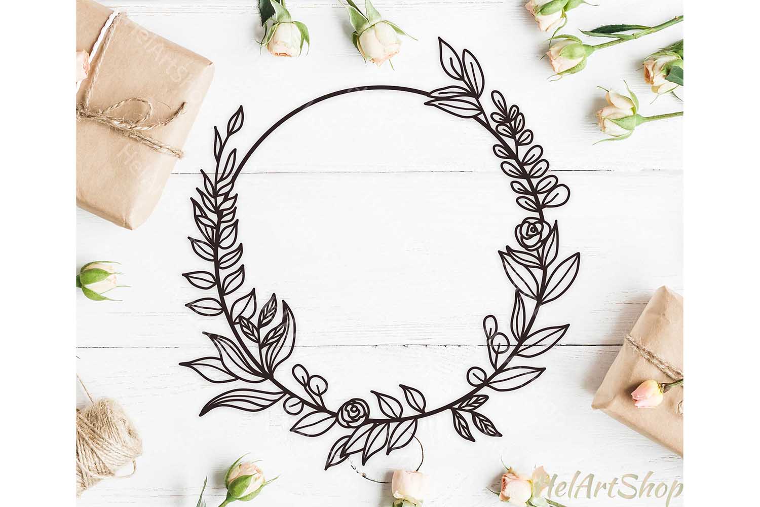 Free Free 220 Flower Svg Wreath SVG PNG EPS DXF File