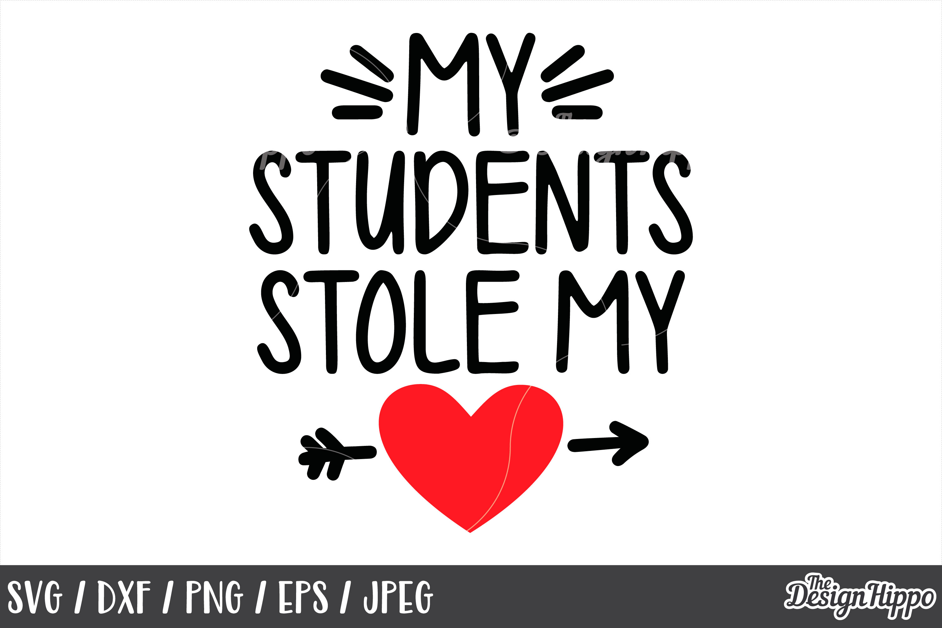 Download Teacher Valentine, 10 Designs Bundle, SVG PNG DXF Cut Files